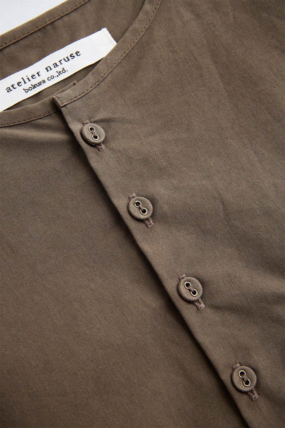 cotton henry neck shirt - atelier naruse|Online store|the an cotton henry neck shirt - atelier naruse|Online store|the an