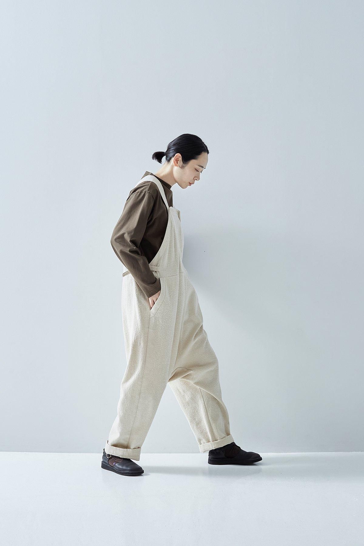 basque cotton boat high-neck cut&sew - atelier naruse