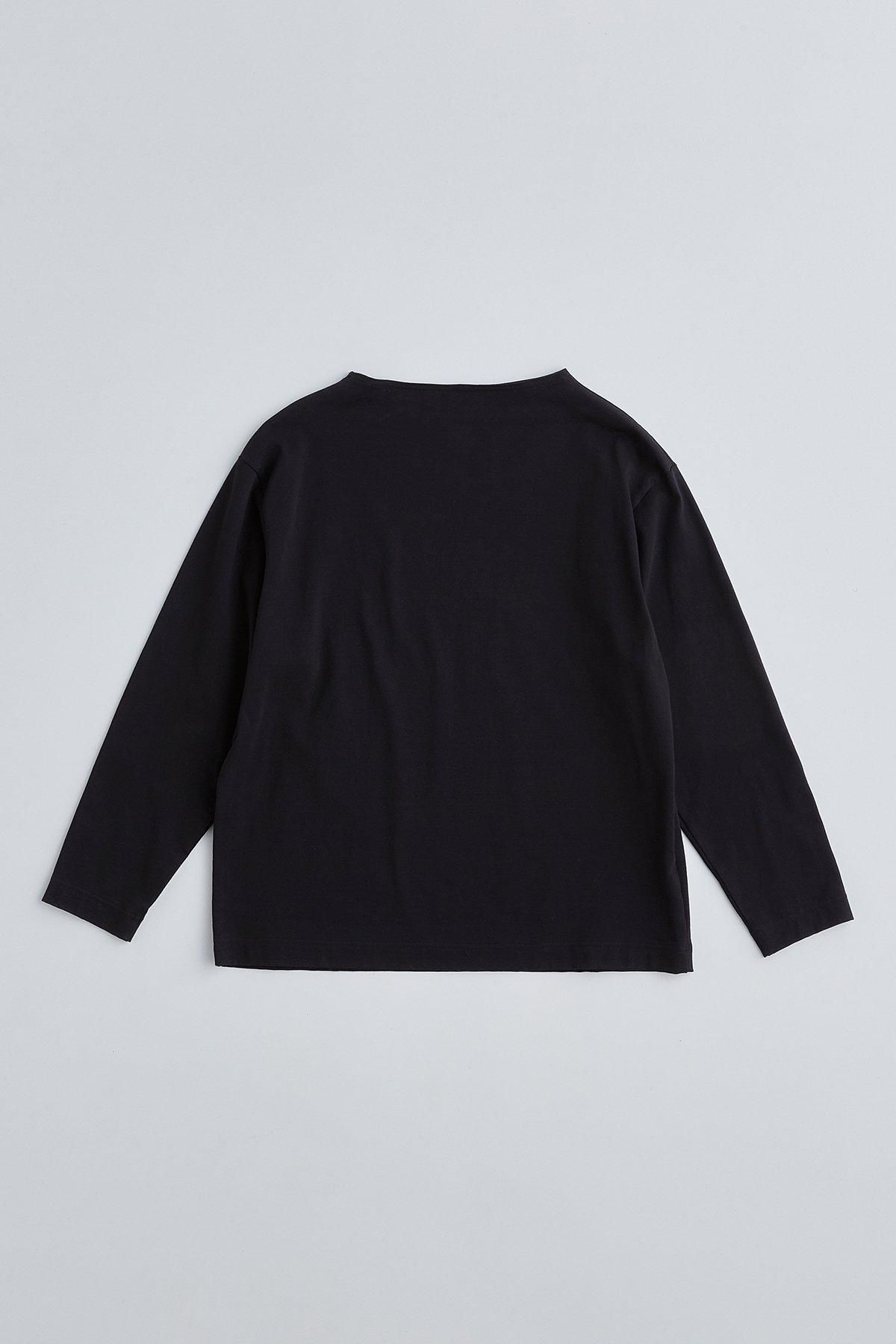 basque cotton boat high-neck cut&sew - atelier naruse