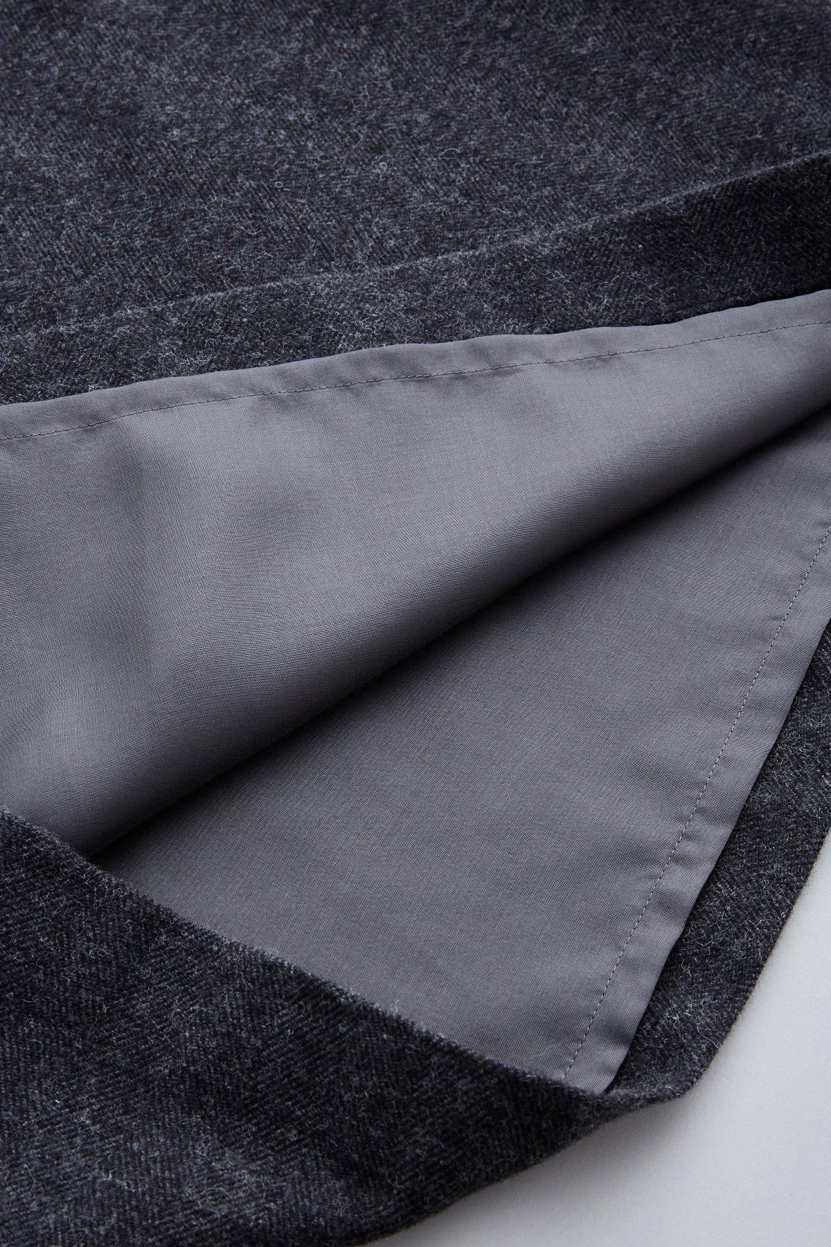 cotton&wool herring-bone jumper skirt - atelier naruse