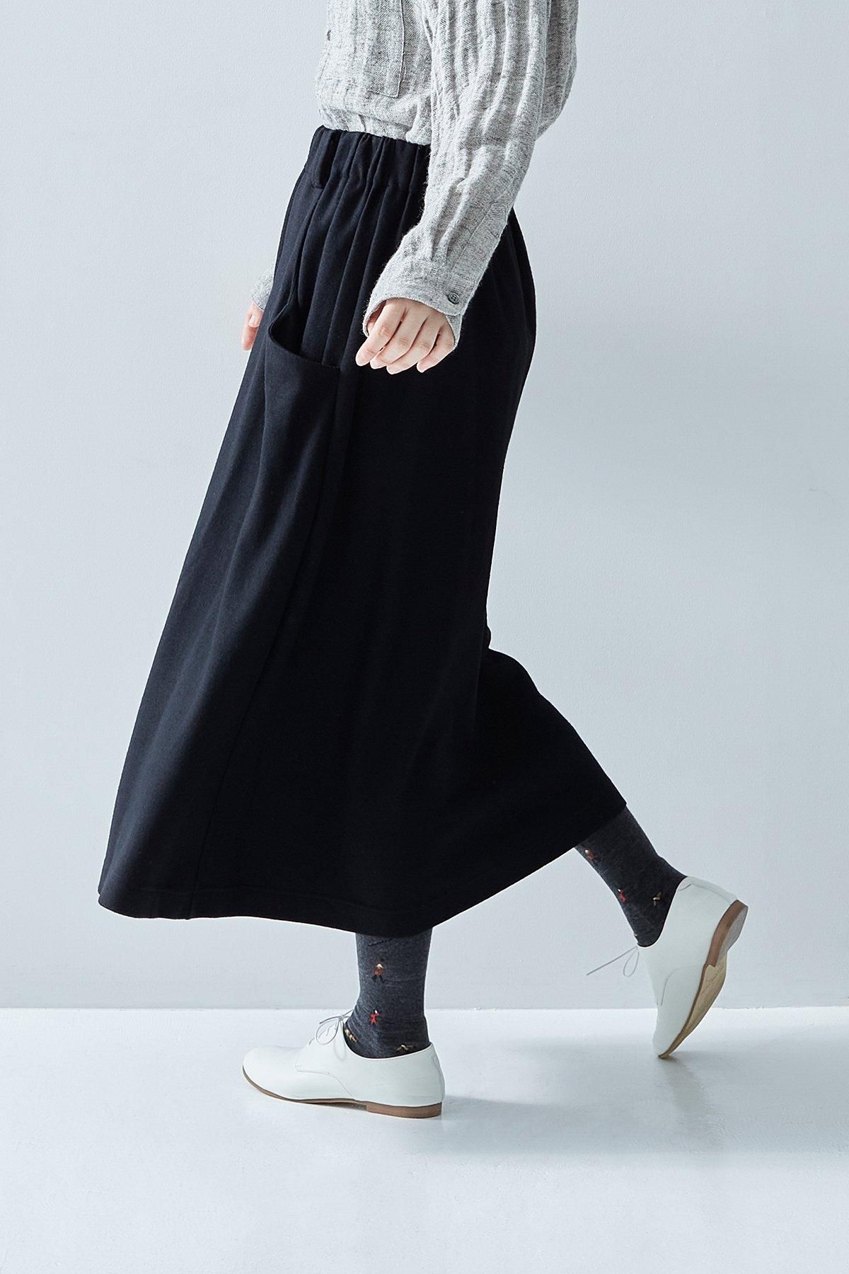 wool punch gather skirt - atelier naruse｜Online store｜the an