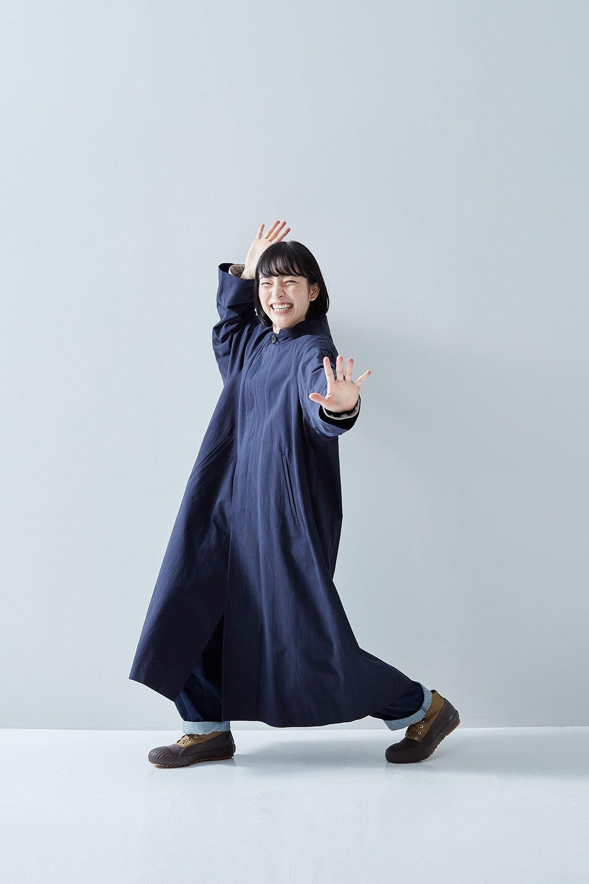 cotton-hemp stand collar coat - atelier naruse|Online store cotton-hemp stand collar coat - atelier naruse|Online store