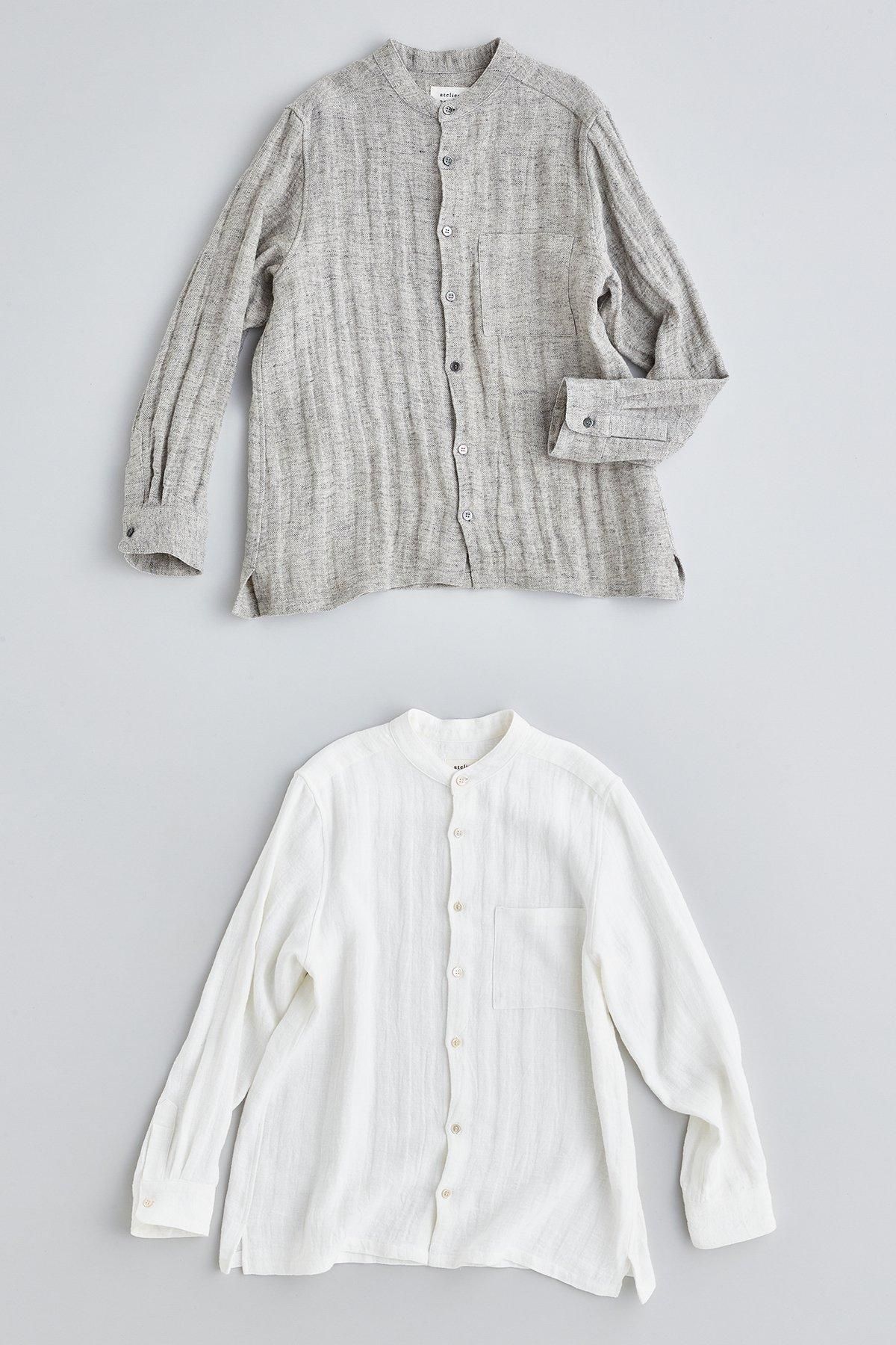 cotton&wool herring-bone jumper skirt - atelier naruse cotton&wool herring-bone jumper skirt - atelier naruse
