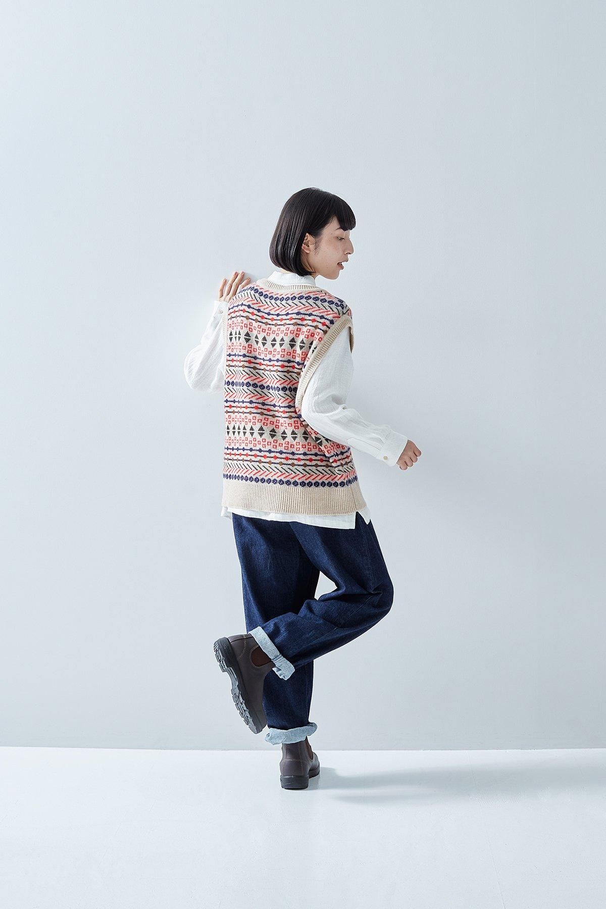 atelier naruse アトリエナルセwool ancient ベスト atelier naruse Wool Ancient Vest BEIGE アトリエナルセ