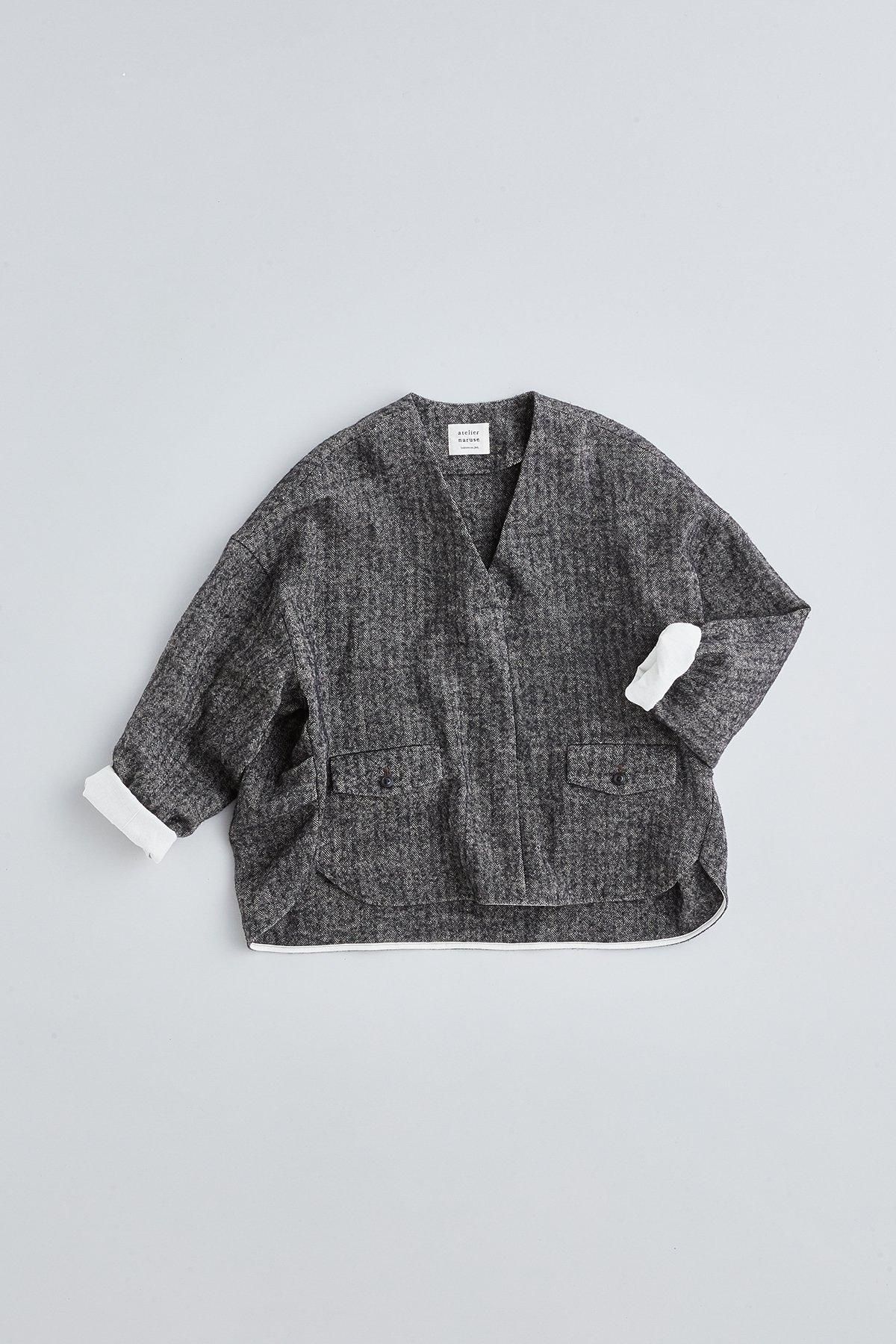 shetland wool linen smock - atelier naruse｜Online store｜the an
