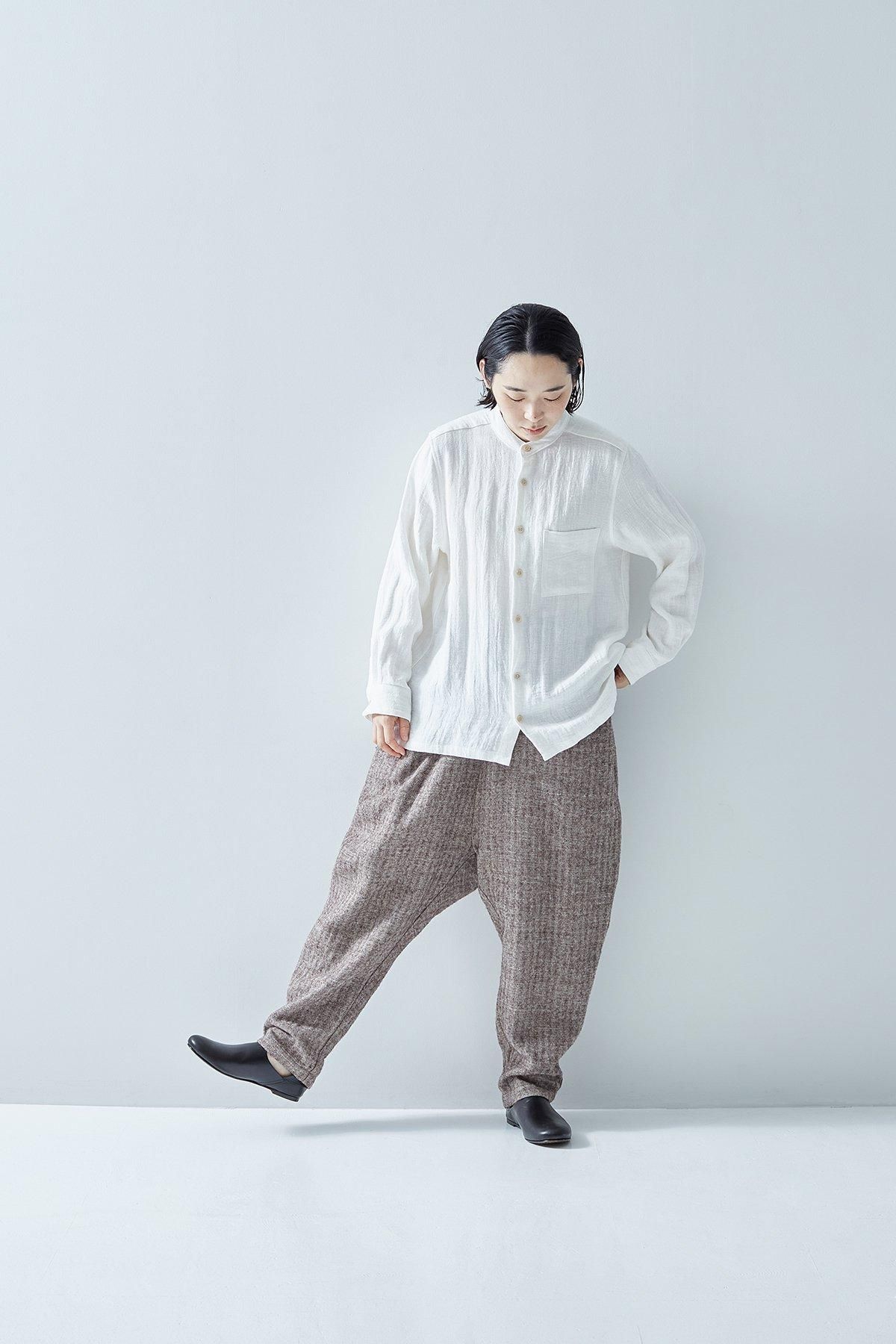 shetland wool linen sarrouel pants - atelier naruse｜Online