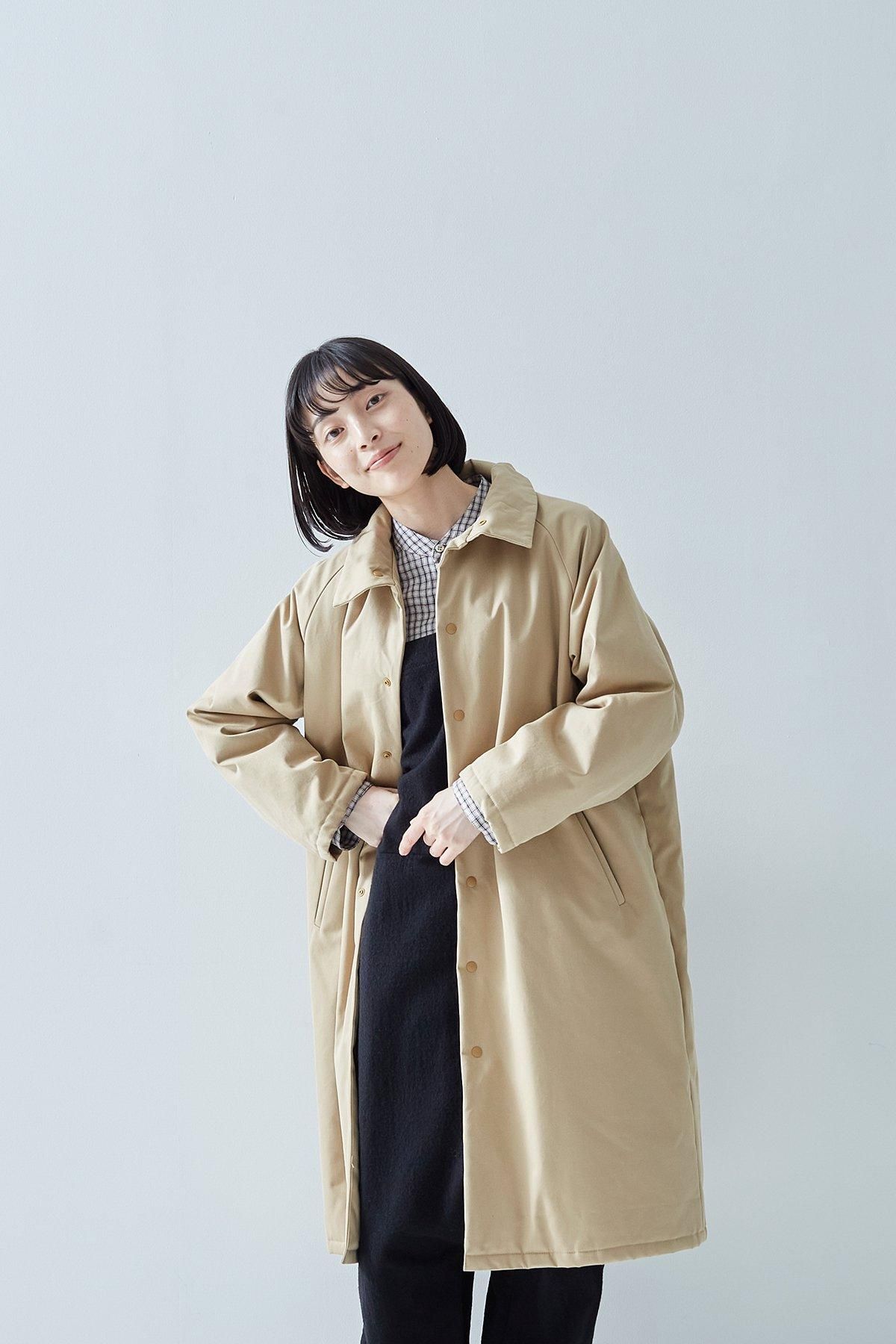 cotton batting coat / beige - atelier naruse|Online store cotton batting coat / beige - atelier naruse|Online store