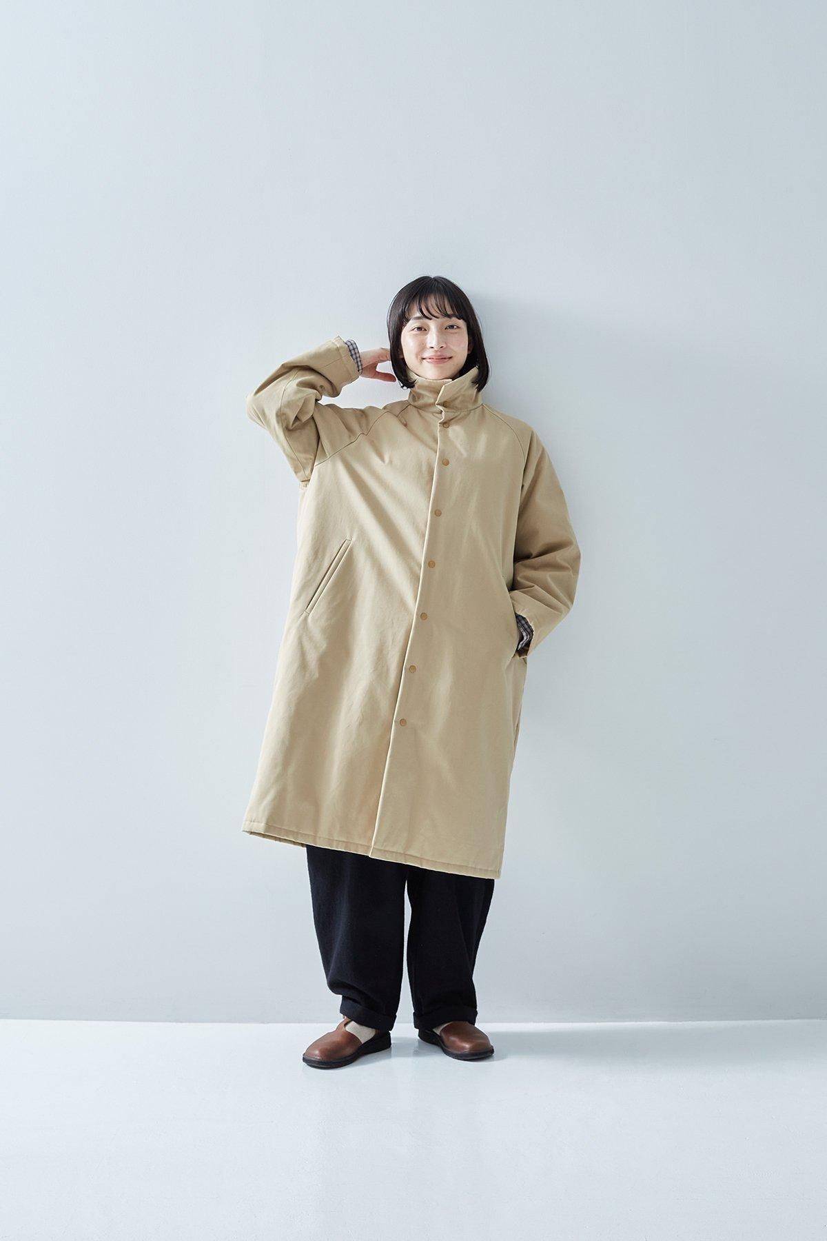 cotton batting coat / beige - atelier naruse|Online store cotton batting coat / beige - atelier naruse|Online store
