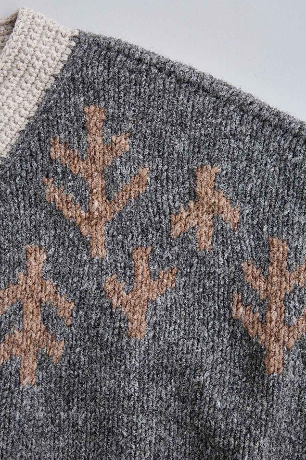 DARUMA × atelier naruse｜hand knitted roving outer cardigan