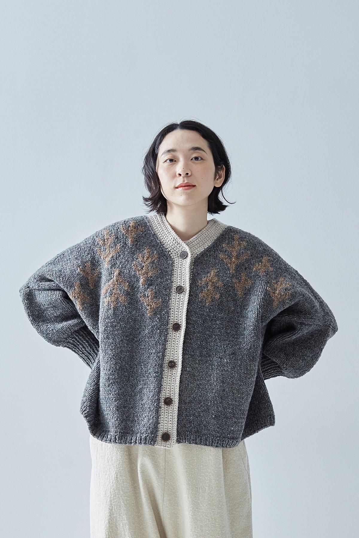 DARUMA × atelier naruse｜hand knitted roving outer cardigan