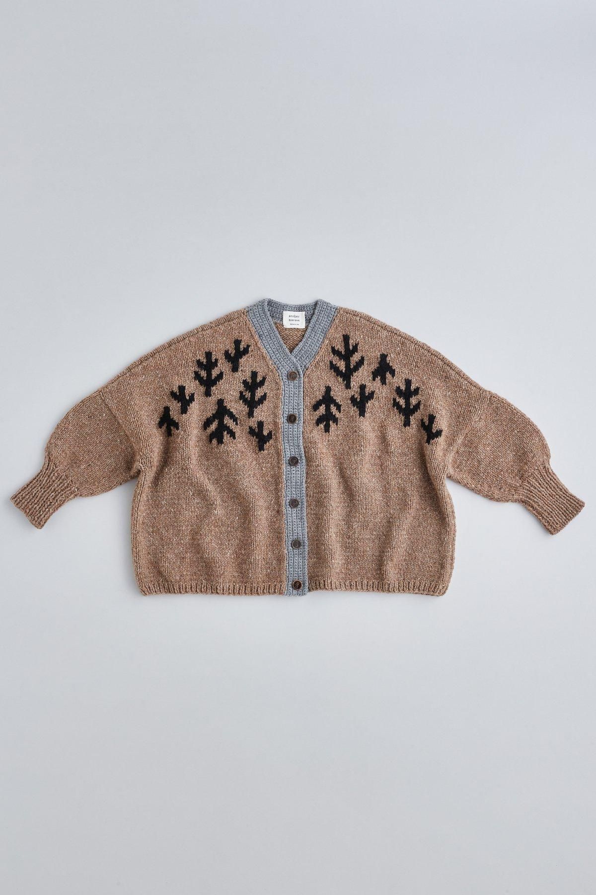 DARUMA × atelier naruse｜hand knitted roving outer cardigan
