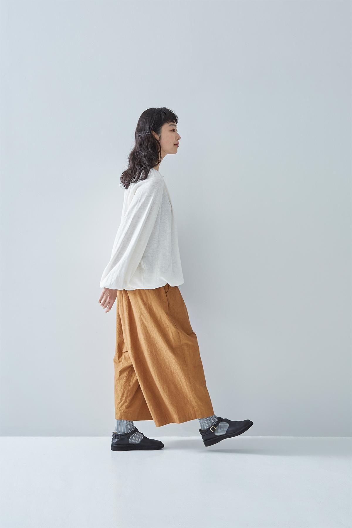 cotton hemp gather cut&sewn cardigan - atelier naruse cotton hemp gather cut&sewn cardigan - atelier naruse