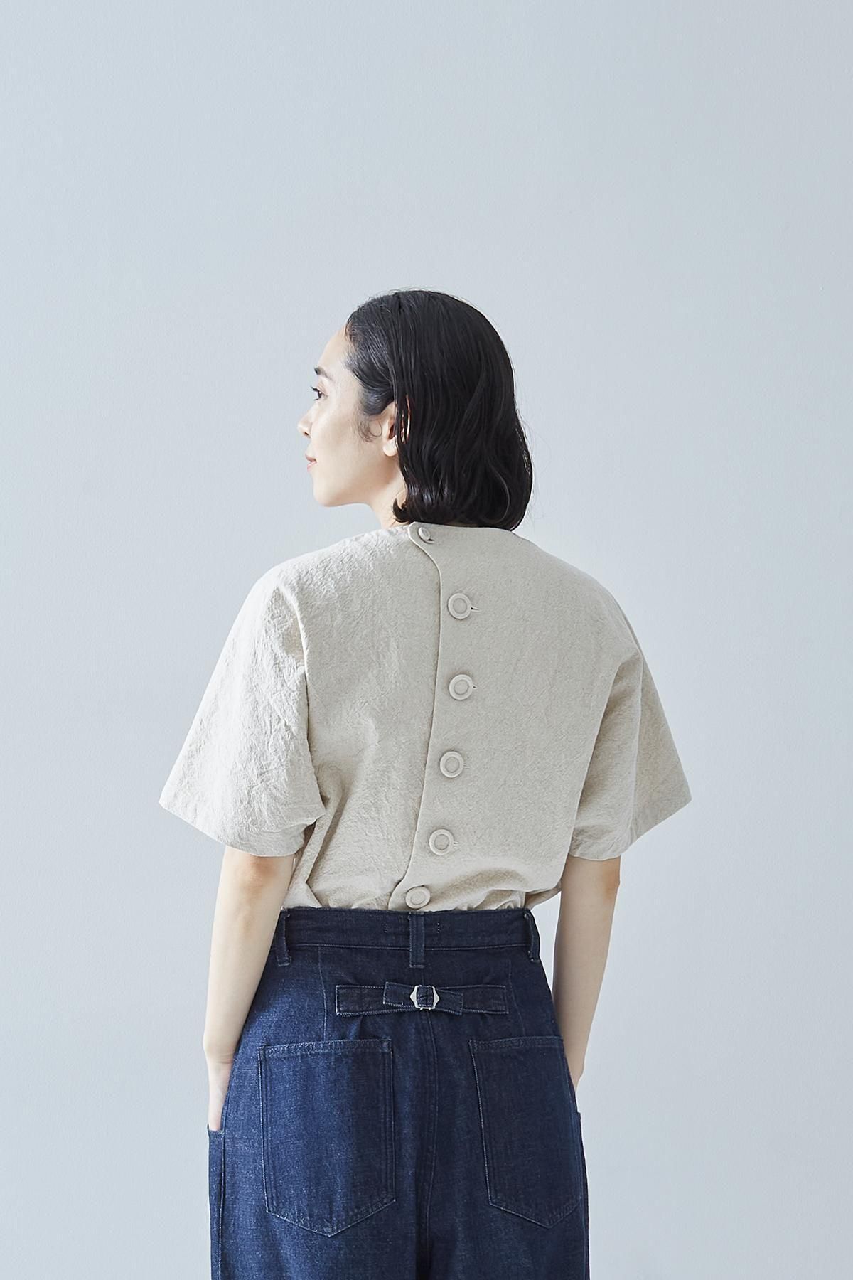 cotton linen smock blouse ～ tulip ～ - atelier naruse