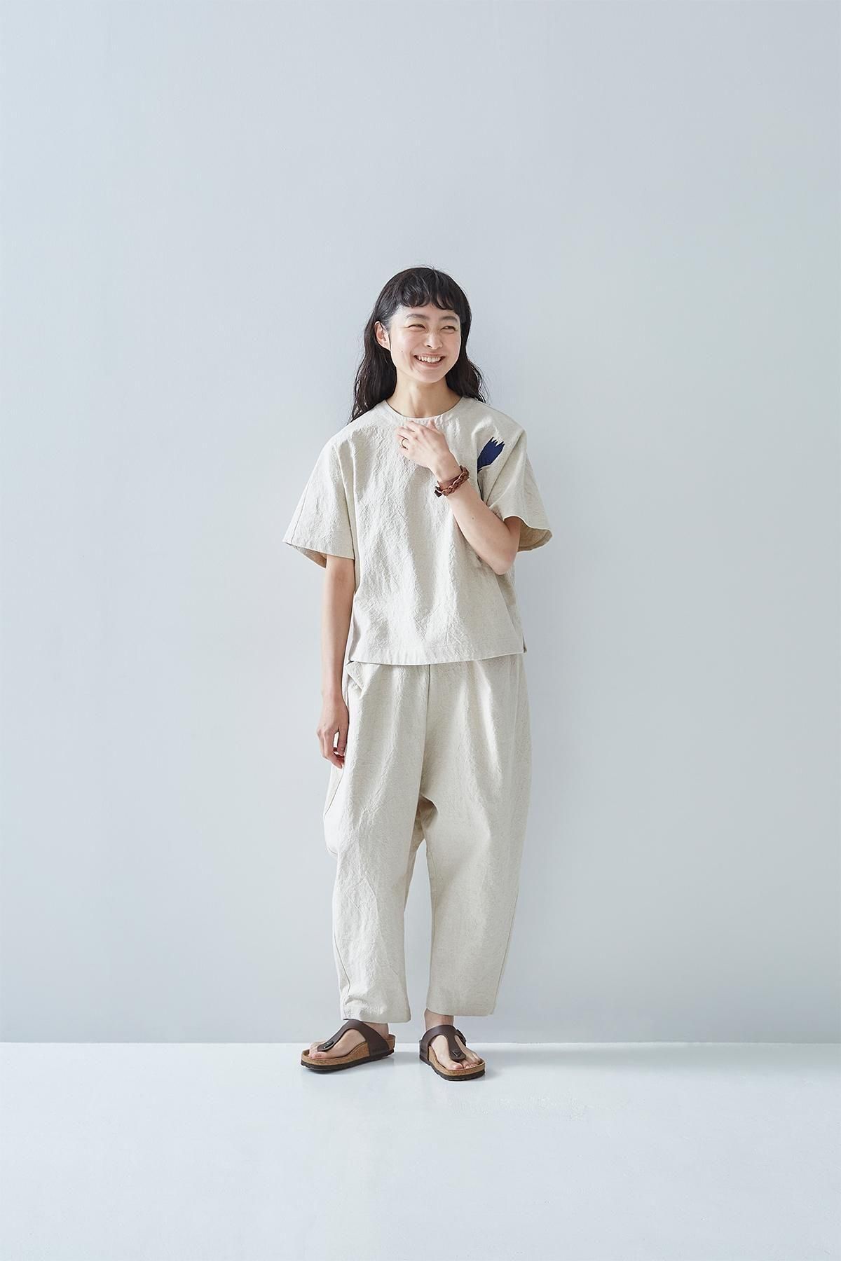 cotton linen smock blouse ～ tulip ～ - atelier naruse