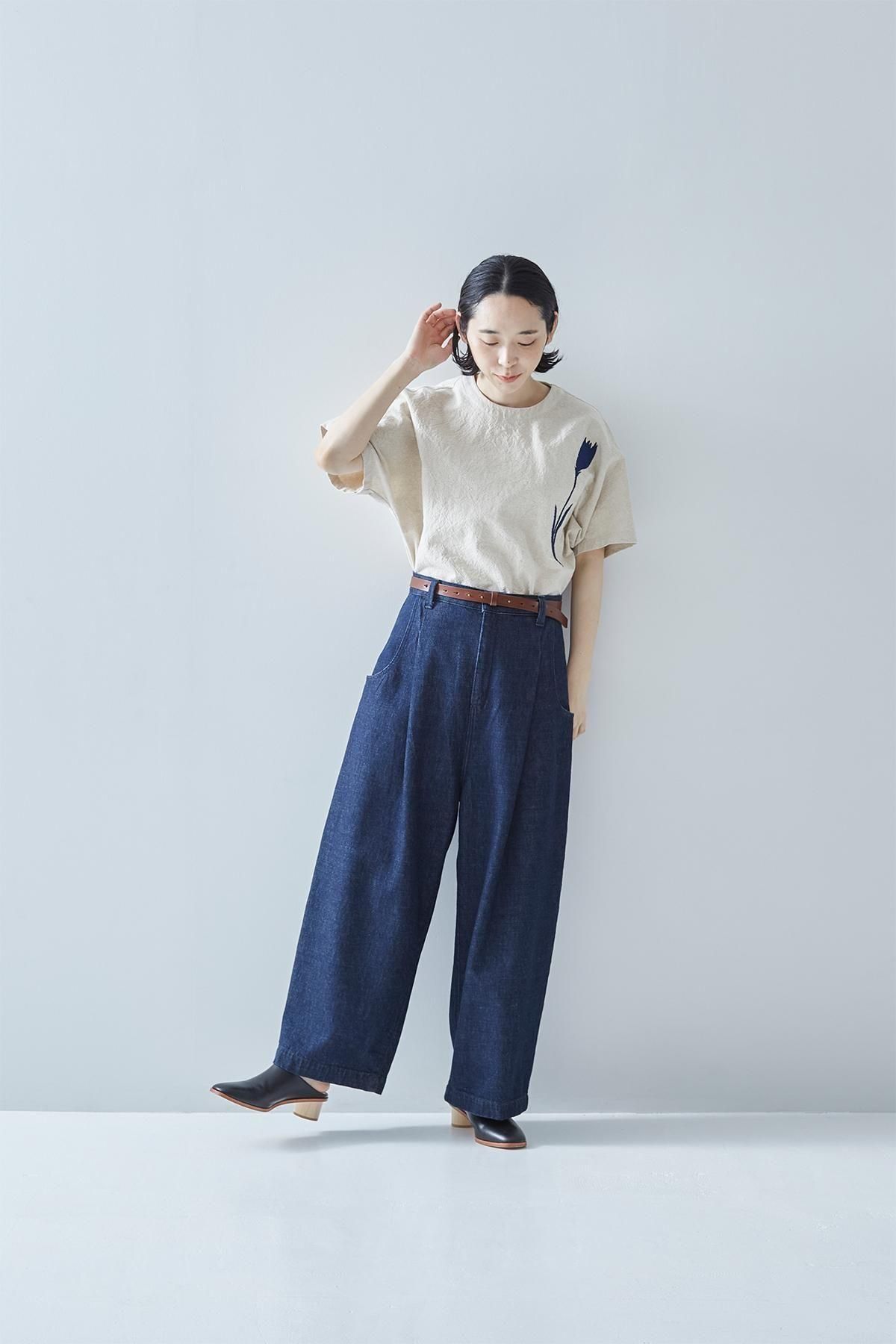 アトリエナルセのチューリップブラウス atelier naruse｜コットン リネン スモック ブラウス