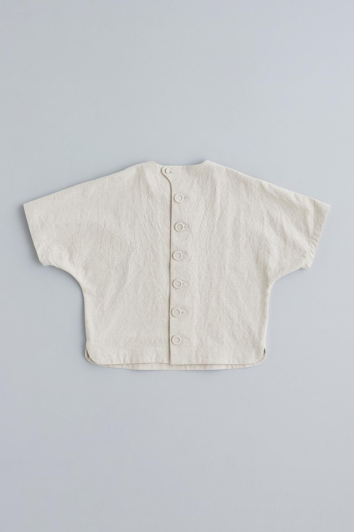 cotton linen smock blouse ～ tulip ～ - atelier naruse｜Online