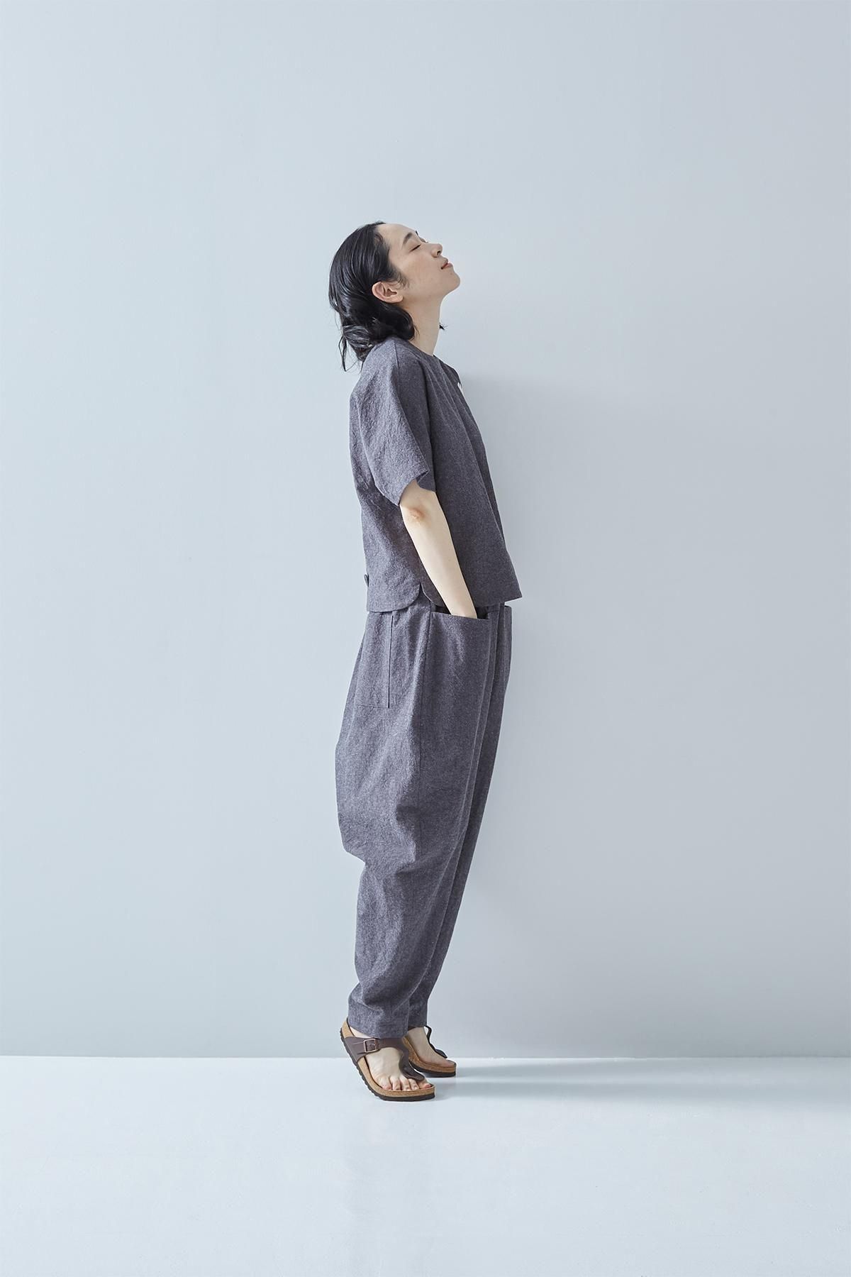 cotton linen sarrouel pants - atelier naruse｜Online store