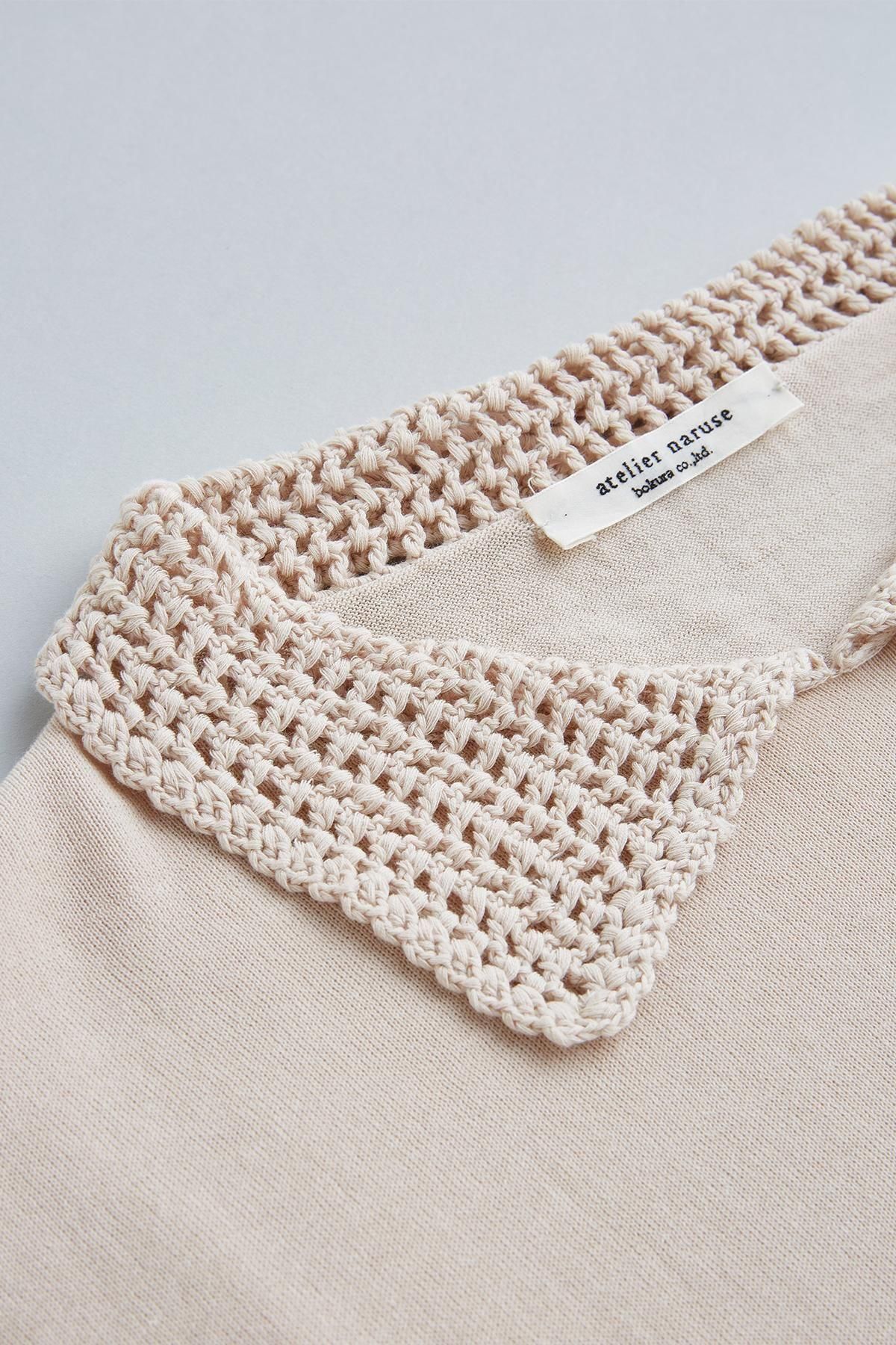 日本最大級 cotton crochet collar knit - atelier naruse｜Online store トップス