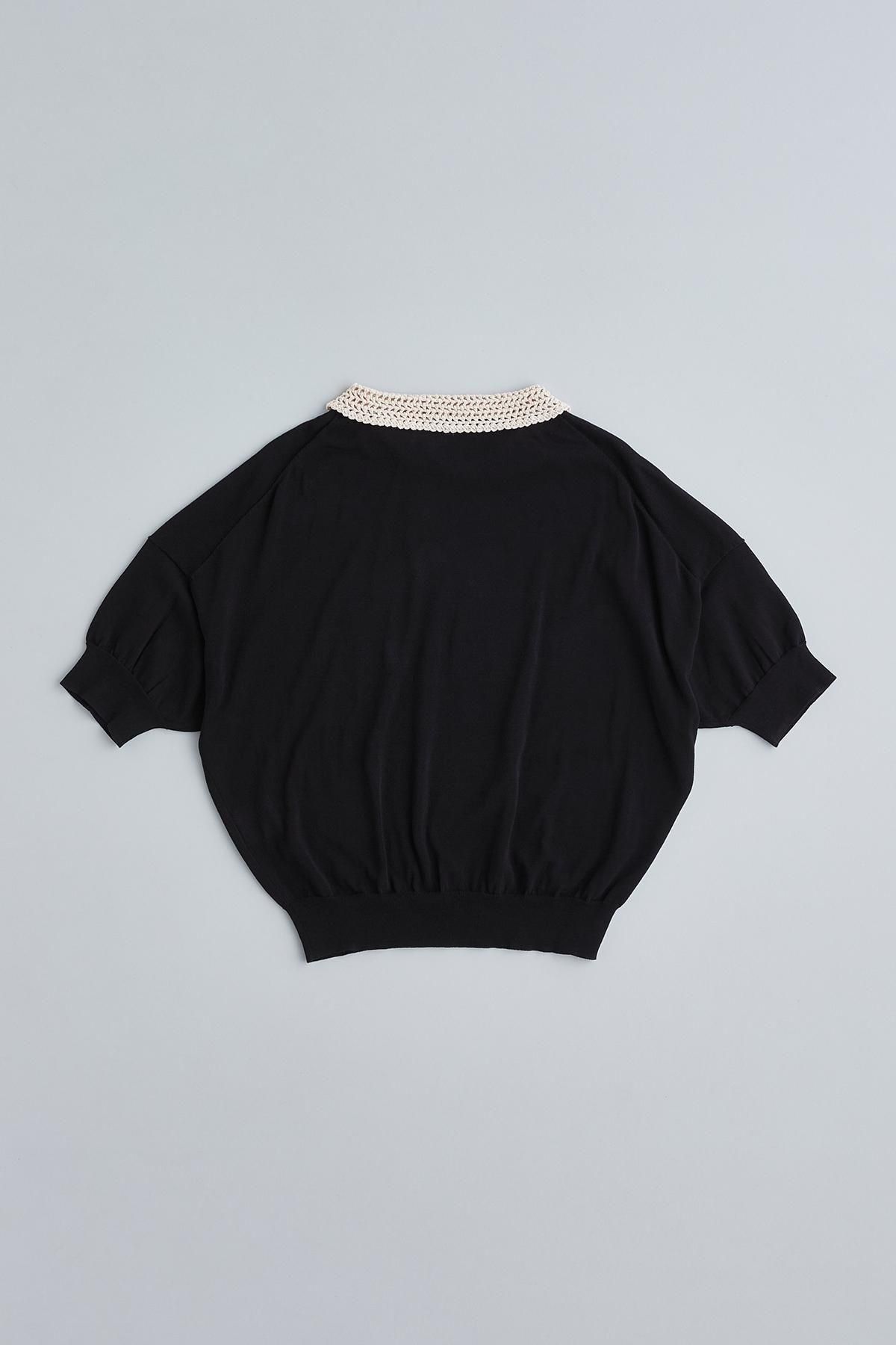 cotton crochet collar knit - atelier naruse｜Online store