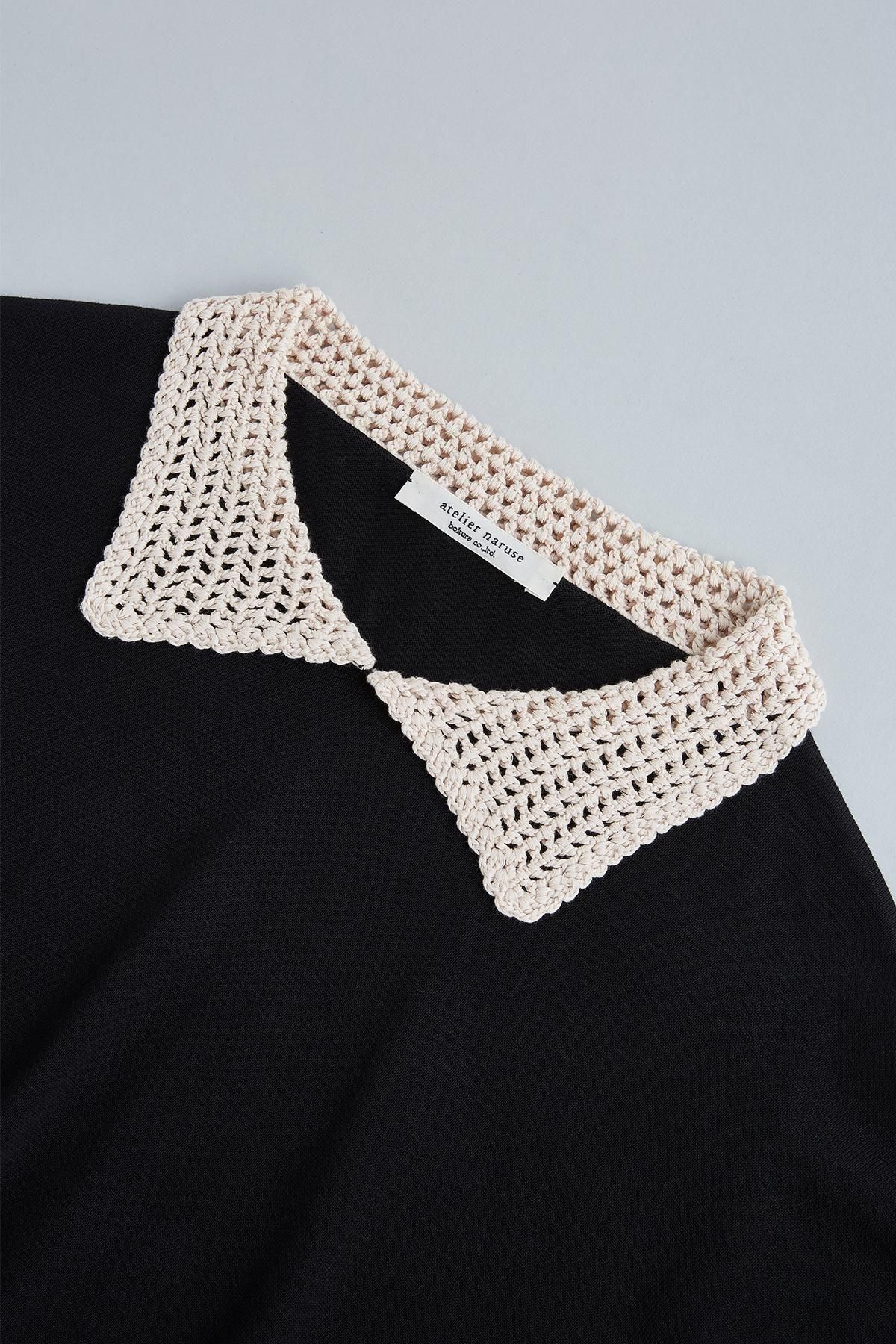 cotton crochet collar knit - atelier naruse｜Online store