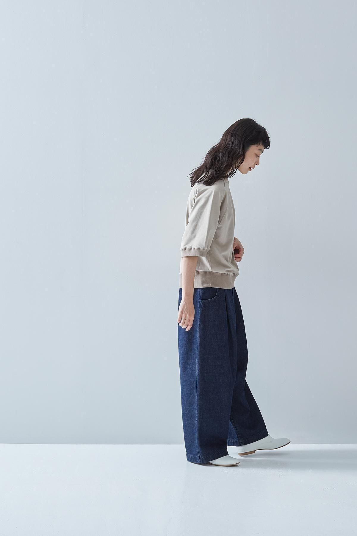 cotton denim tuck pants - atelier naruse｜Online store｜the an