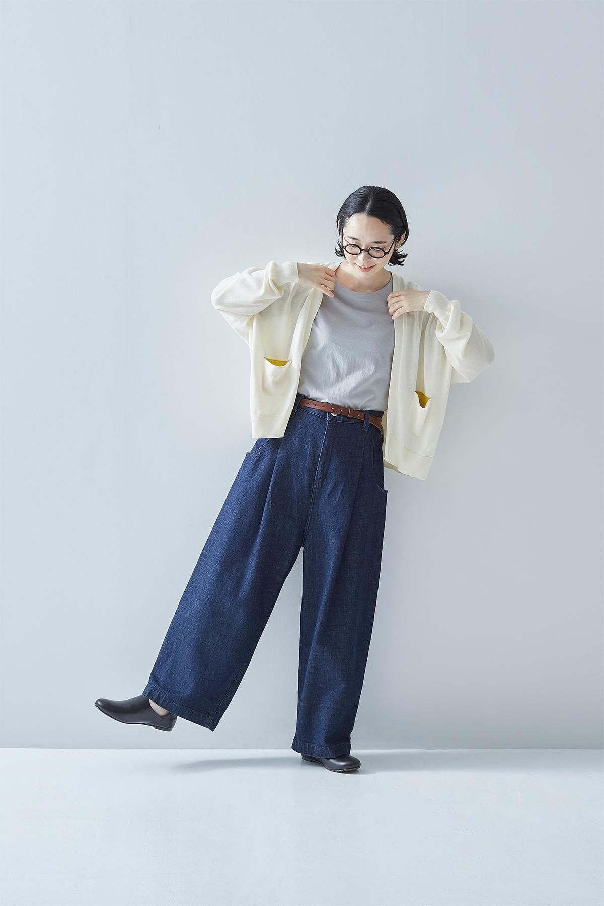 cotton denim tuck pants - atelier naruse｜Online store｜the an