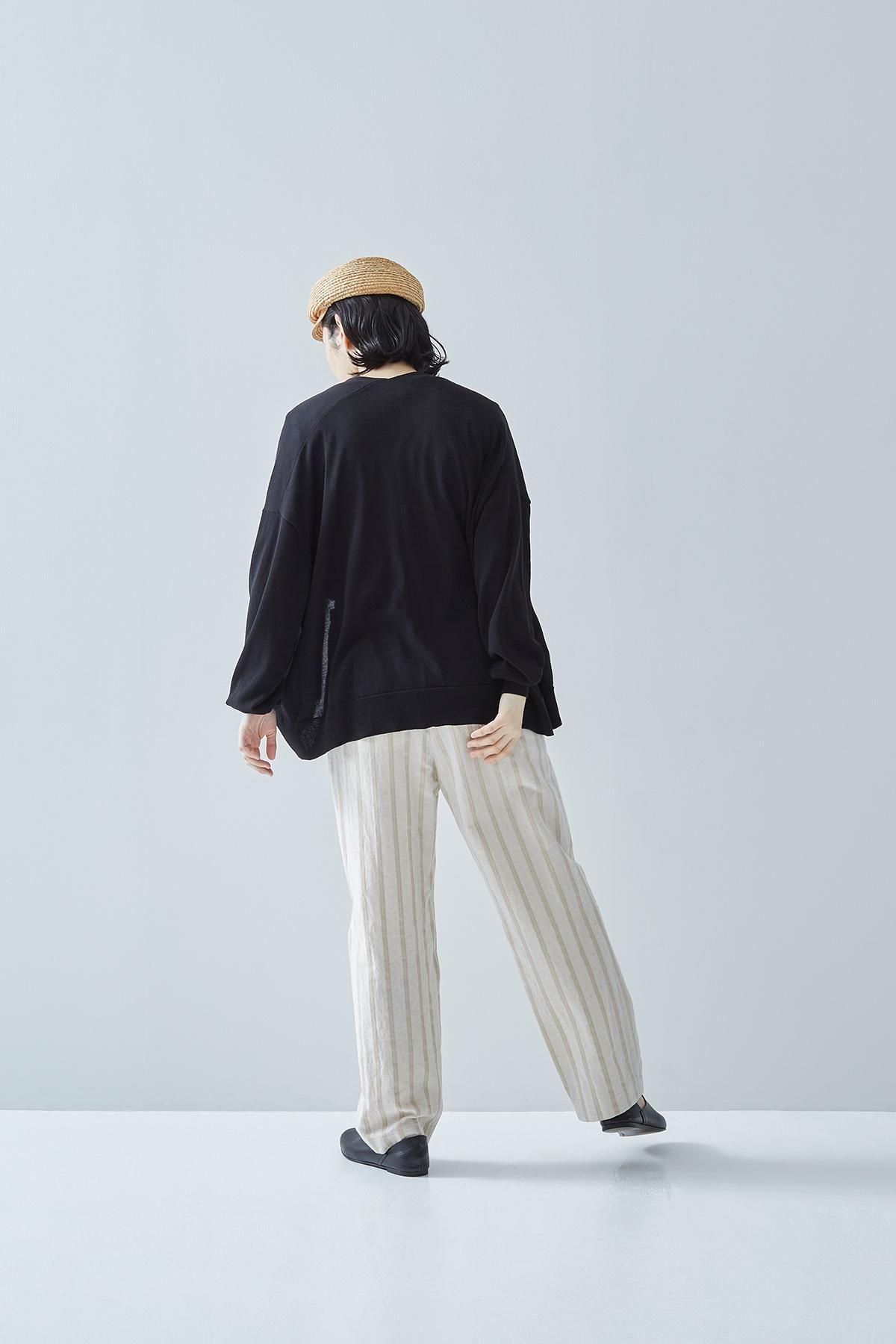 アトリエナルセ☆ リネンコットンテーパードパンツ