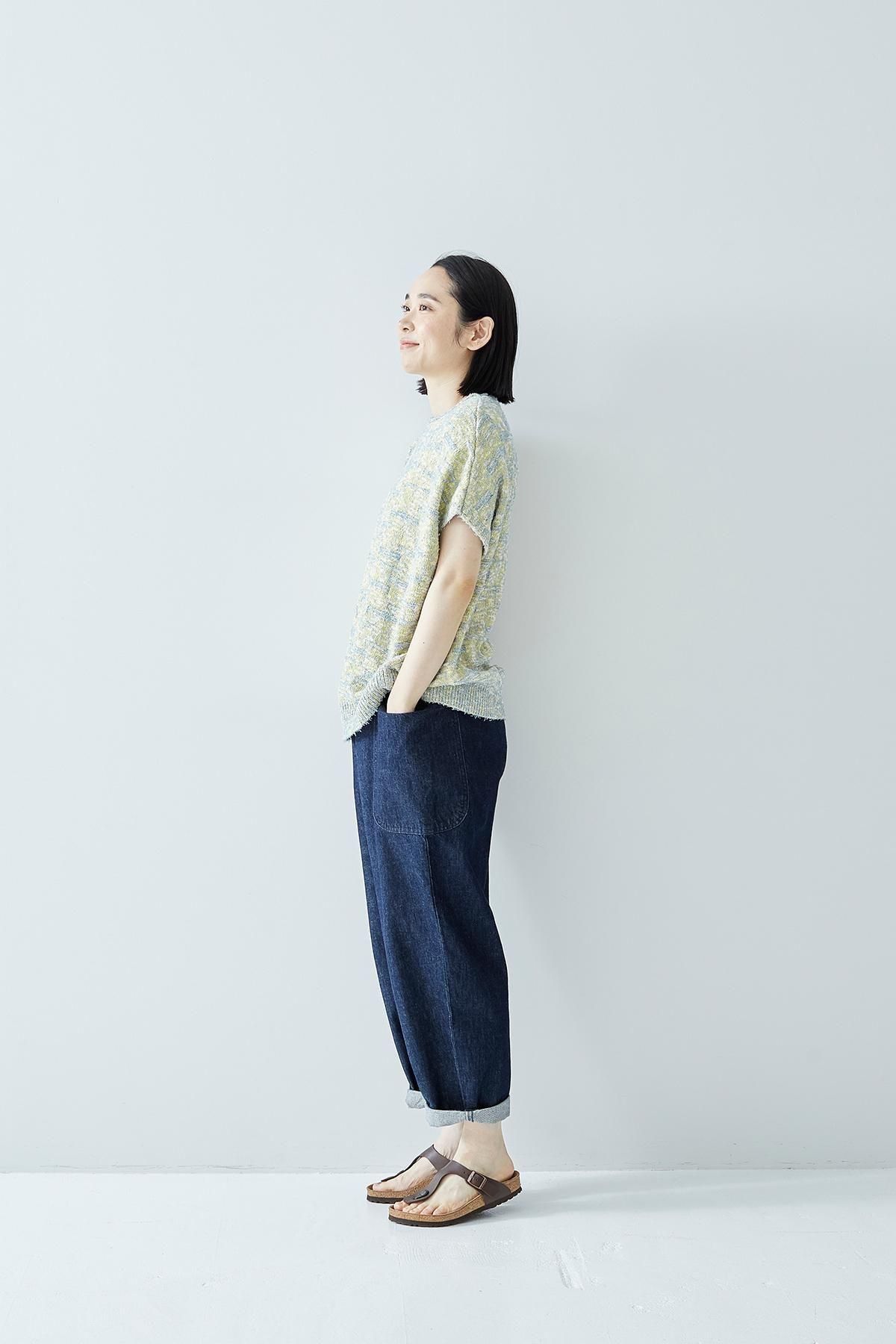 ピピたんママ　アトリエナルセ　バルーンデニム　サイズ36 cotton denim balloon pants - atelier naruse｜Online store｜the an