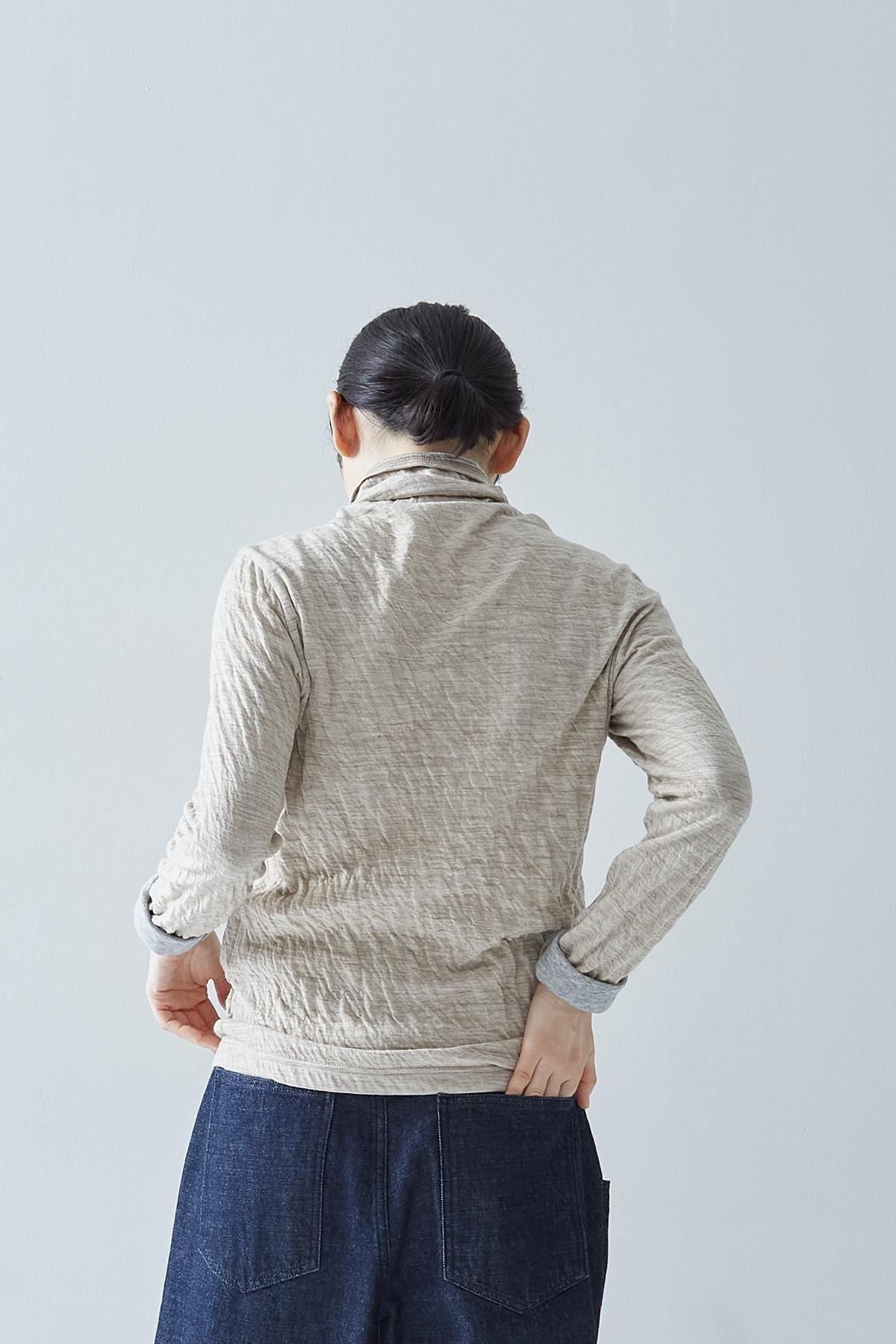 wool cotton turtle-neck cut&sewn - atelier naruse｜Online store
