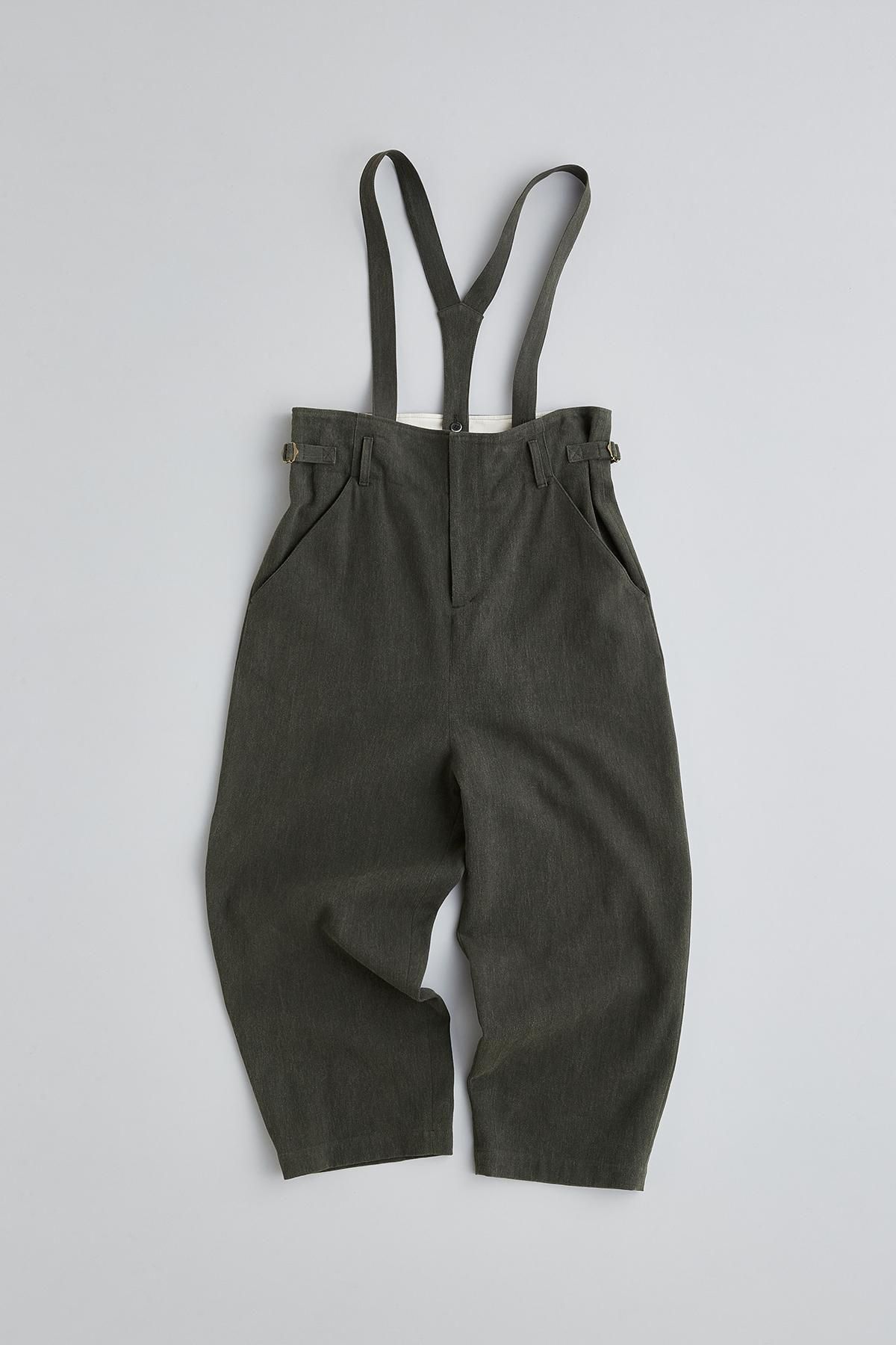 美品nest Robe コットンダンガリーサスペンダーパンツKINARI 美品nest Robe コットンダンガリーサスペンダーパンツKINARI