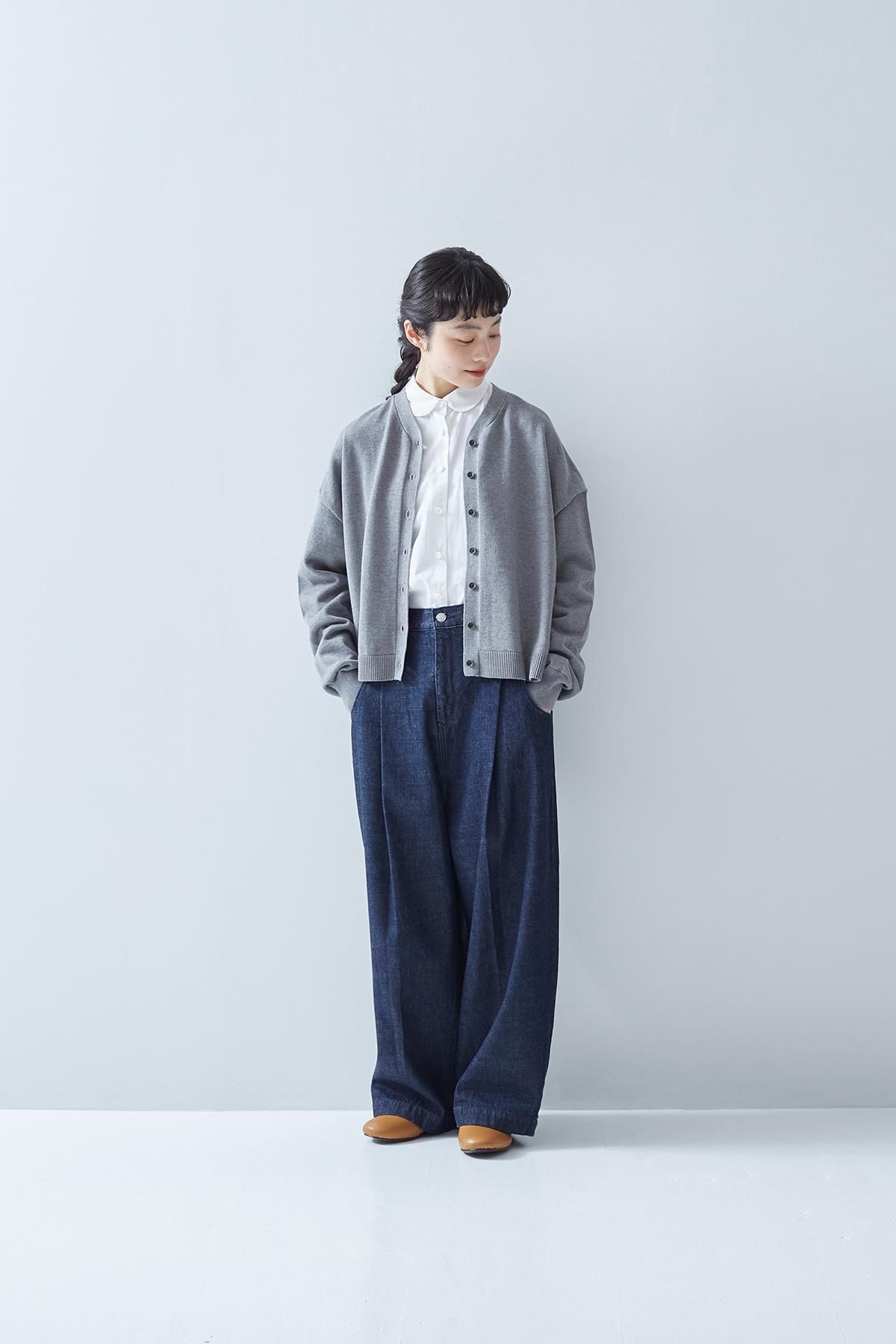 cotton denim tuck pants - atelier naruse｜Online store｜the an