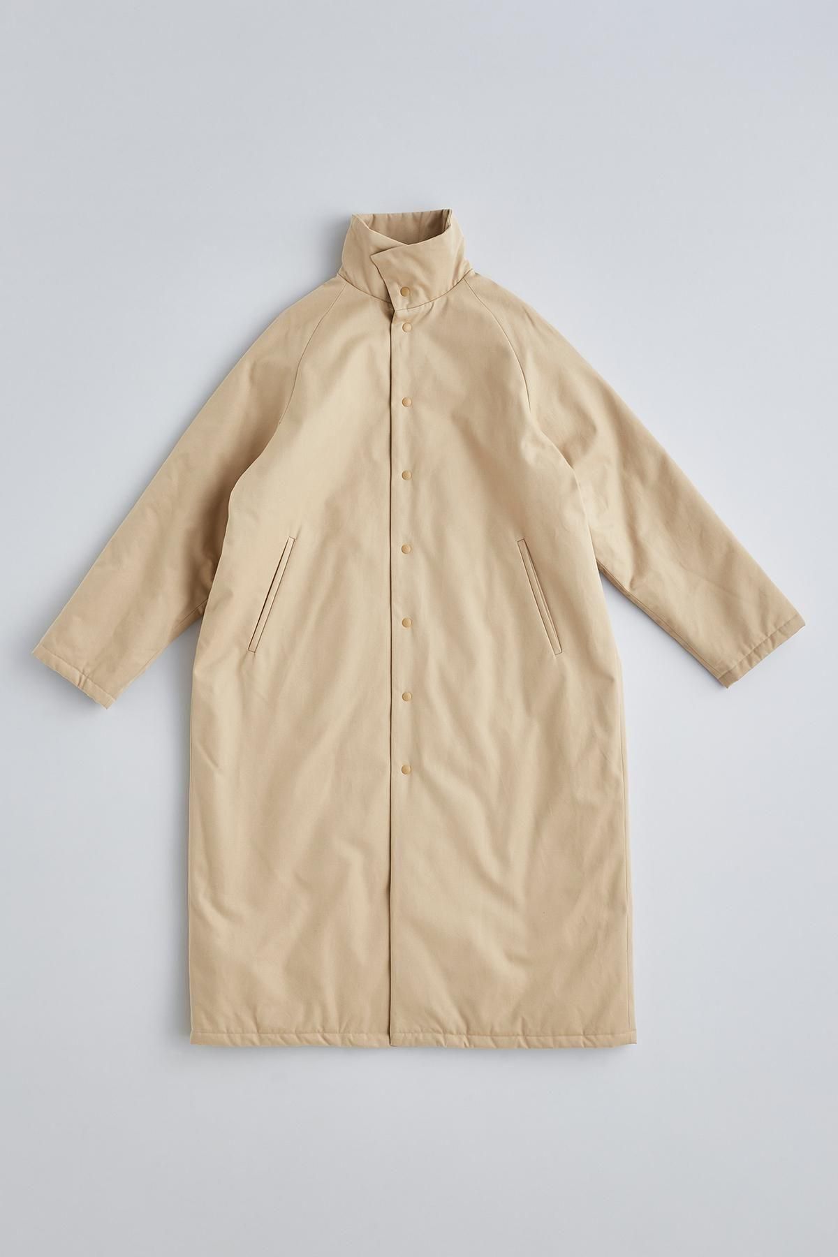 cotton batting coat / beige