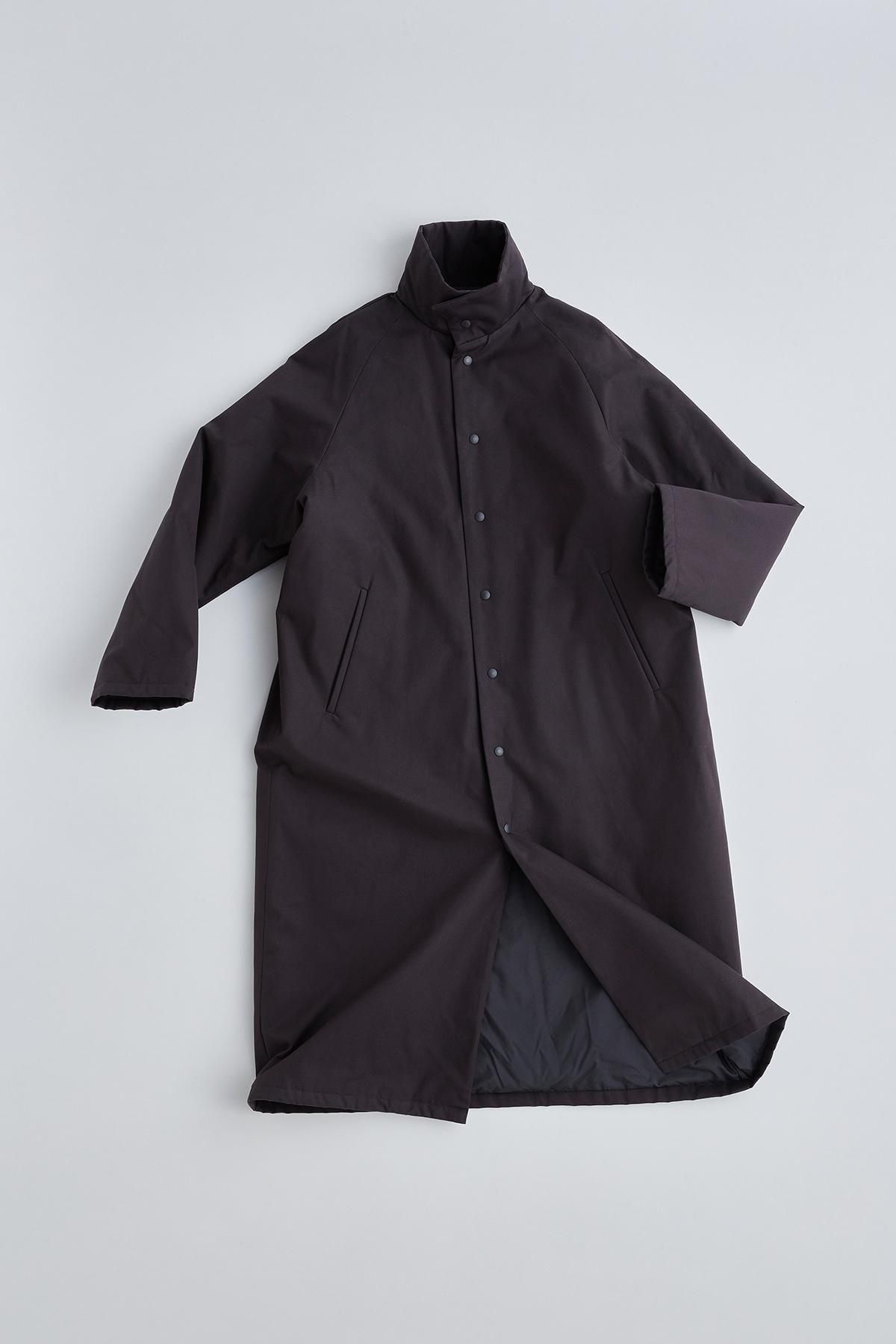 cotton batting coat / black