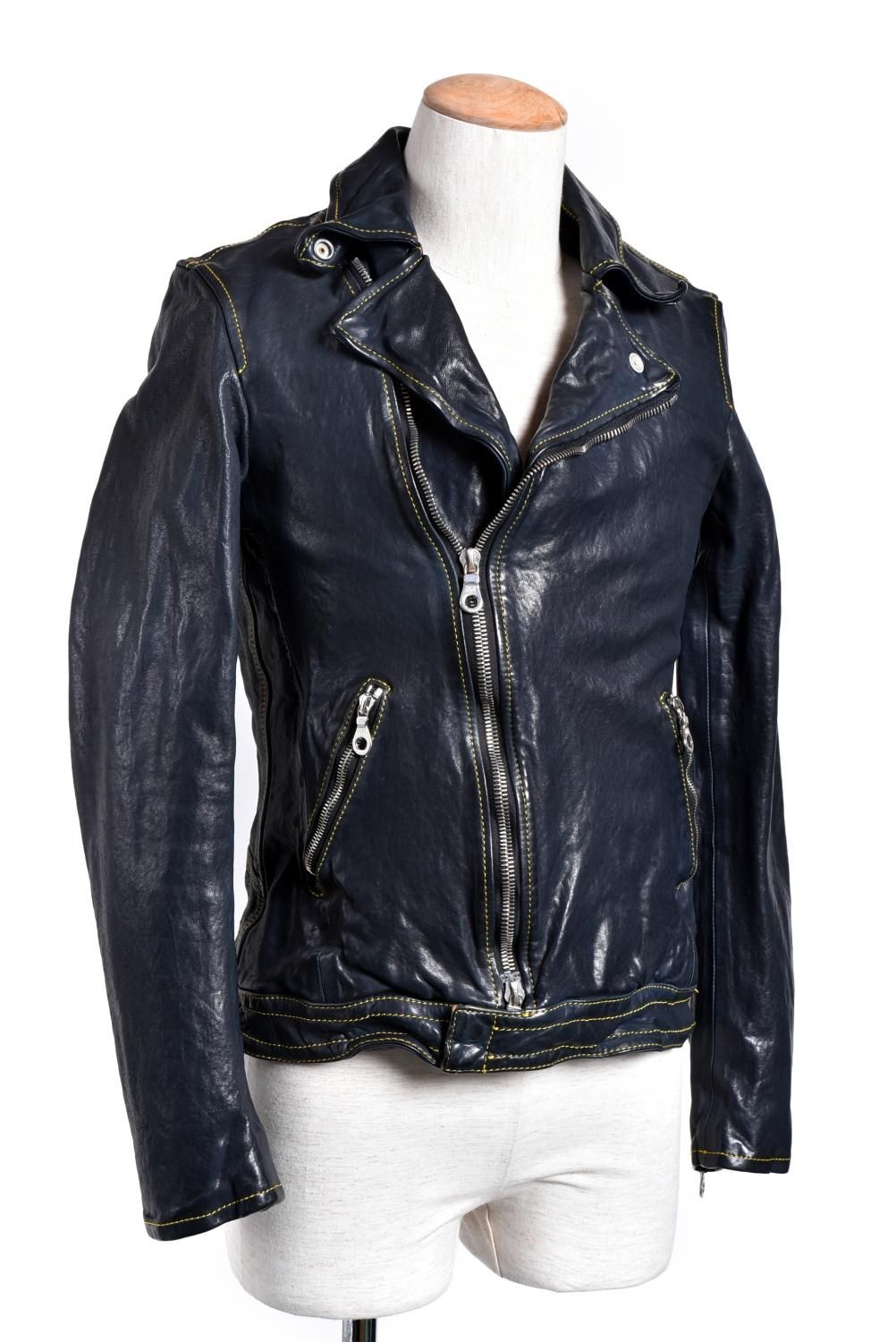 BACKLASH ポーランドショルダー製品染め ダブルライダース