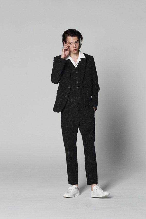 美品 18SS KAZUYUKI KUMAGAI ZW/Li/He 絣トロ 3ピース セットアップ 1