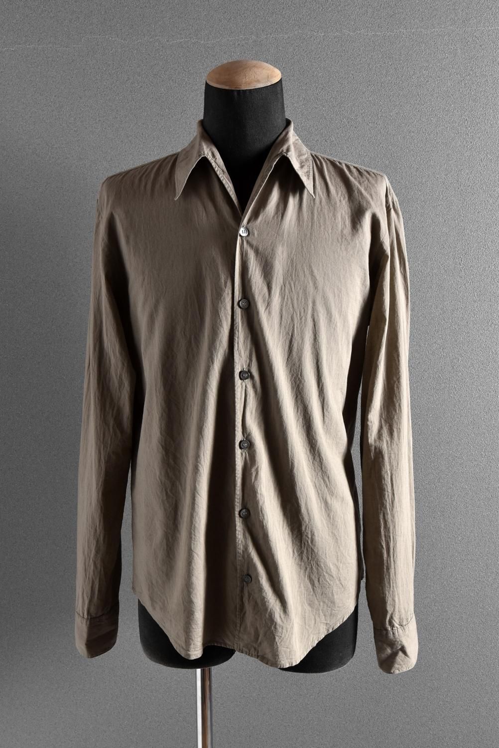 美品 CHRISTOPHE LEMAIRE コットン 長袖 シャツ ２ BEIGE クリストフ ...