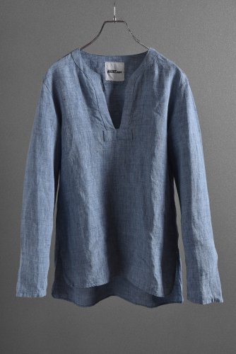 新品 19SS ISAMUKATAYAMA BACKLASH Linen Skipper Shirt Long Sleevs ”M” ライトブルー
