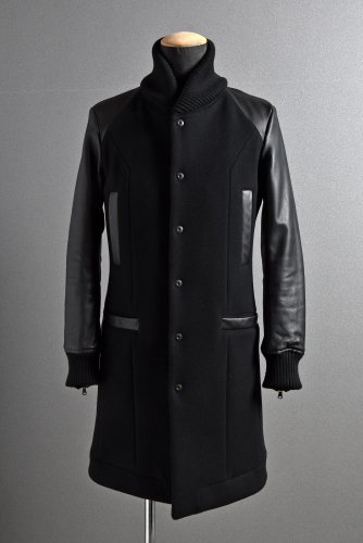 CRUCE & Co. 美品 15AW Varsity Chesterfield Coat size S BLACK クルーチェ CC15AW-VJ1