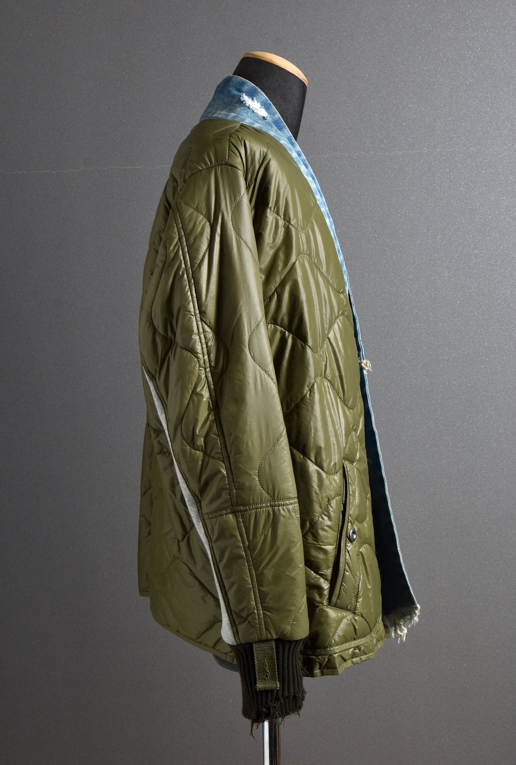 GREG LAUREN グレッグローレン 新品 ”Army Liner Puffy KImono " 再