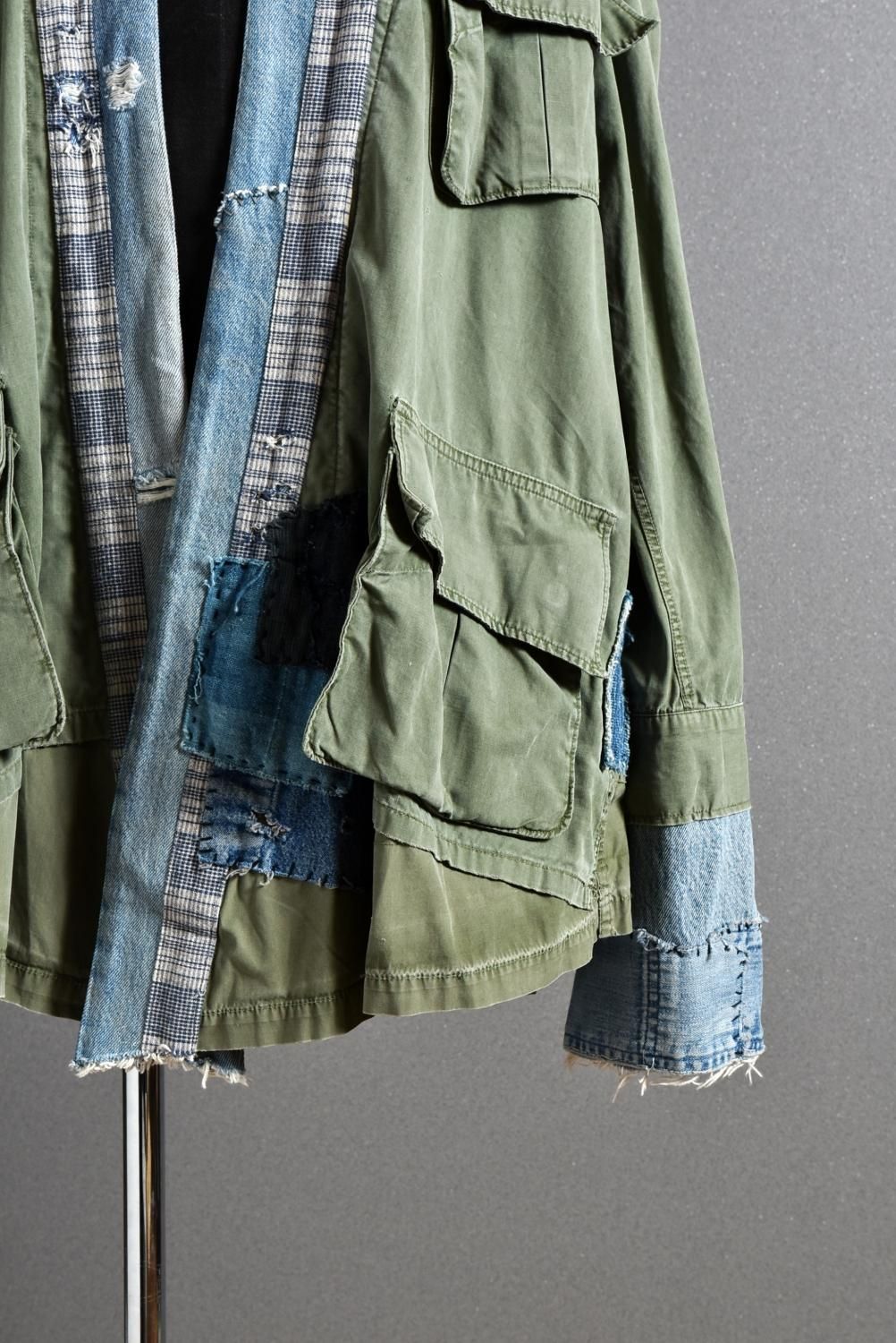 GREG LAUREN グレッグローレン 新品 ”ARMY JUNGLE / KIMONO JACKET ...