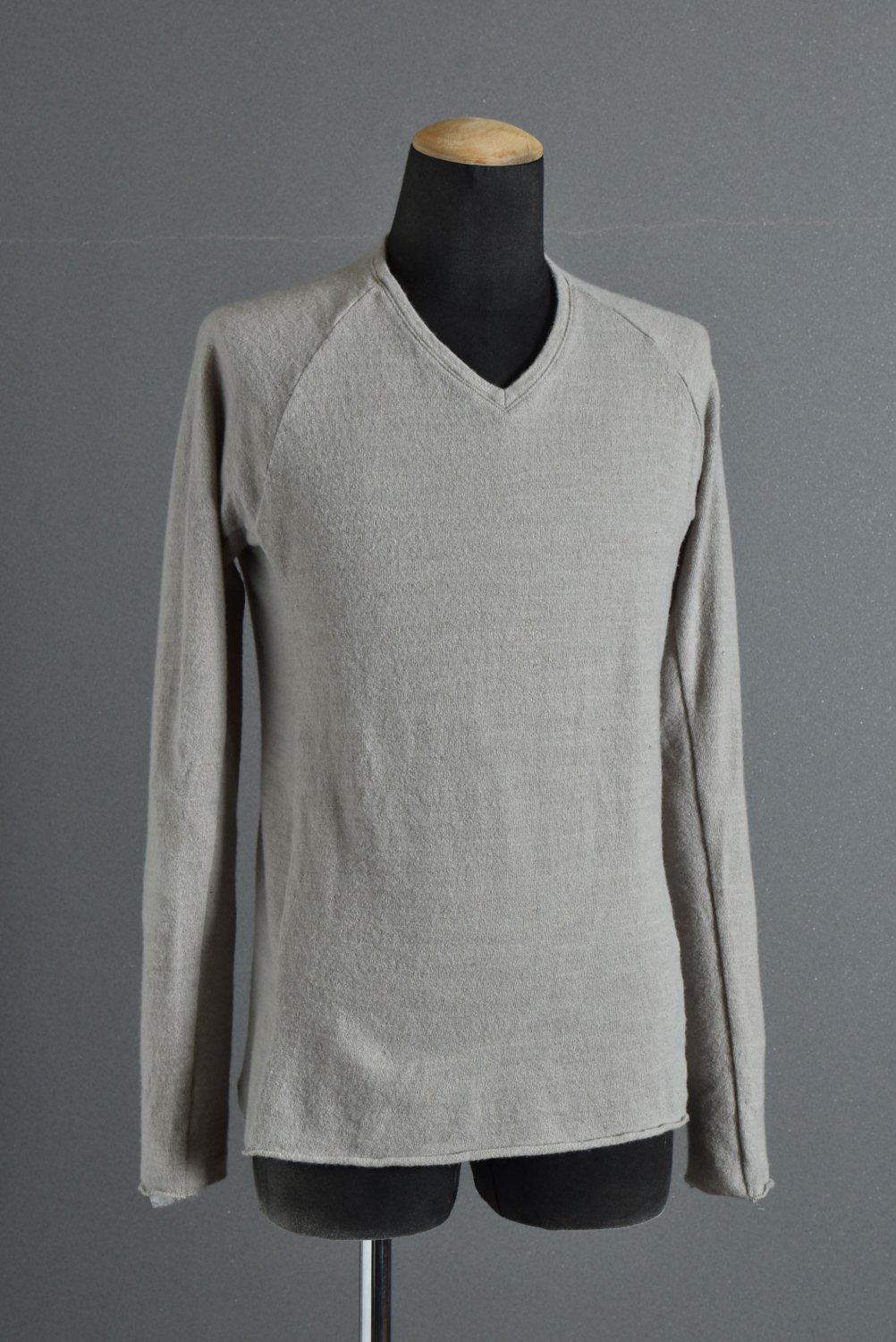 注目ショップ wjk ニット knit neck V linen cotton - ニット/セーター