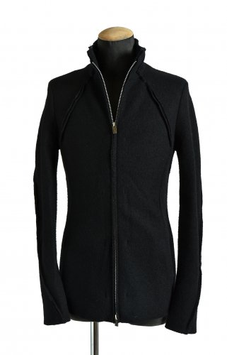 N/07 17AW Rawcut Track Jacket / Woolring Fleece / size 44 (BLACK) エヌゼロナナ