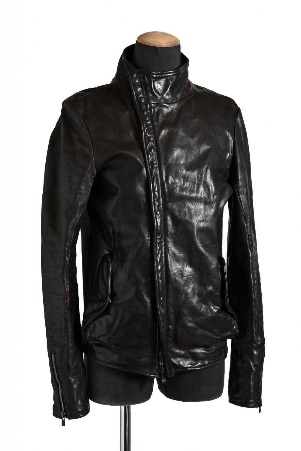 incarnation Calf leather Bias ZIP www.krzysztofbialy.com