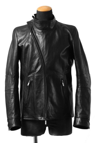 ierib x LOOM exclusive peat zipper jacket / smooth horse leather (col.BLACK / size.46)