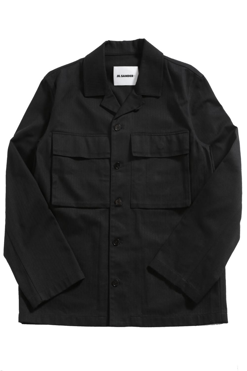 JIL SANDER+ (ジルサンダー プラス) / 21SS PLUS OVERSHIRT オーバーシャツジャケット / size 44  (BLACK) ルーク・メイヤー / ブランド古着のセレクトショップ - Le;construction Store 大阪北堀江 / Rick ...