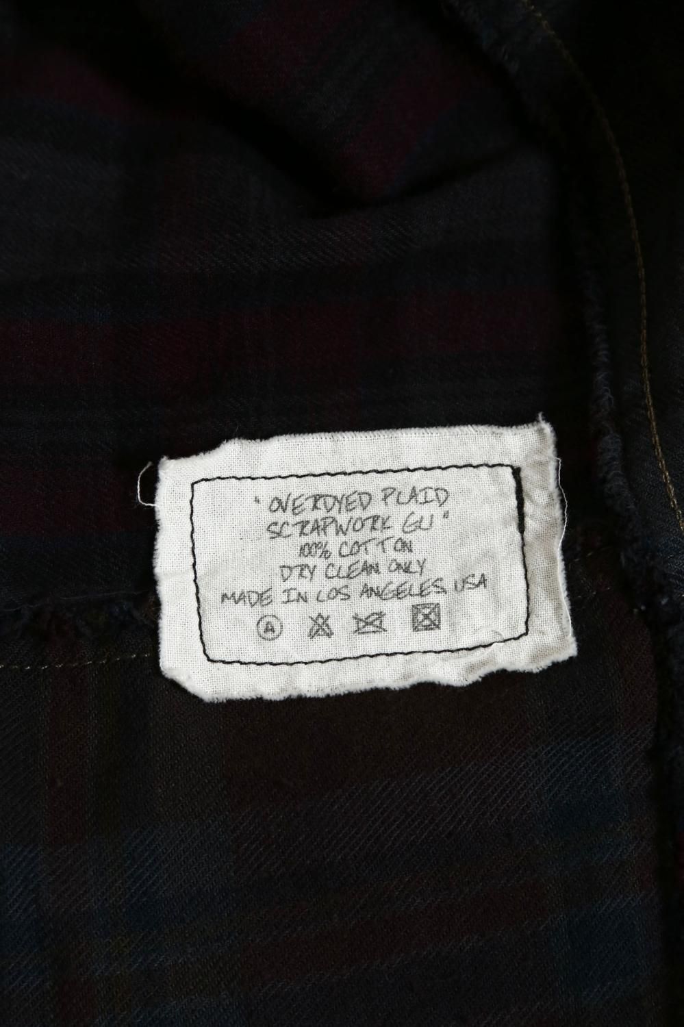 GREG LAUREN / 新品 ”OVERDYED PLAID SCRAPWORK GL1 / KIMONO JACKET