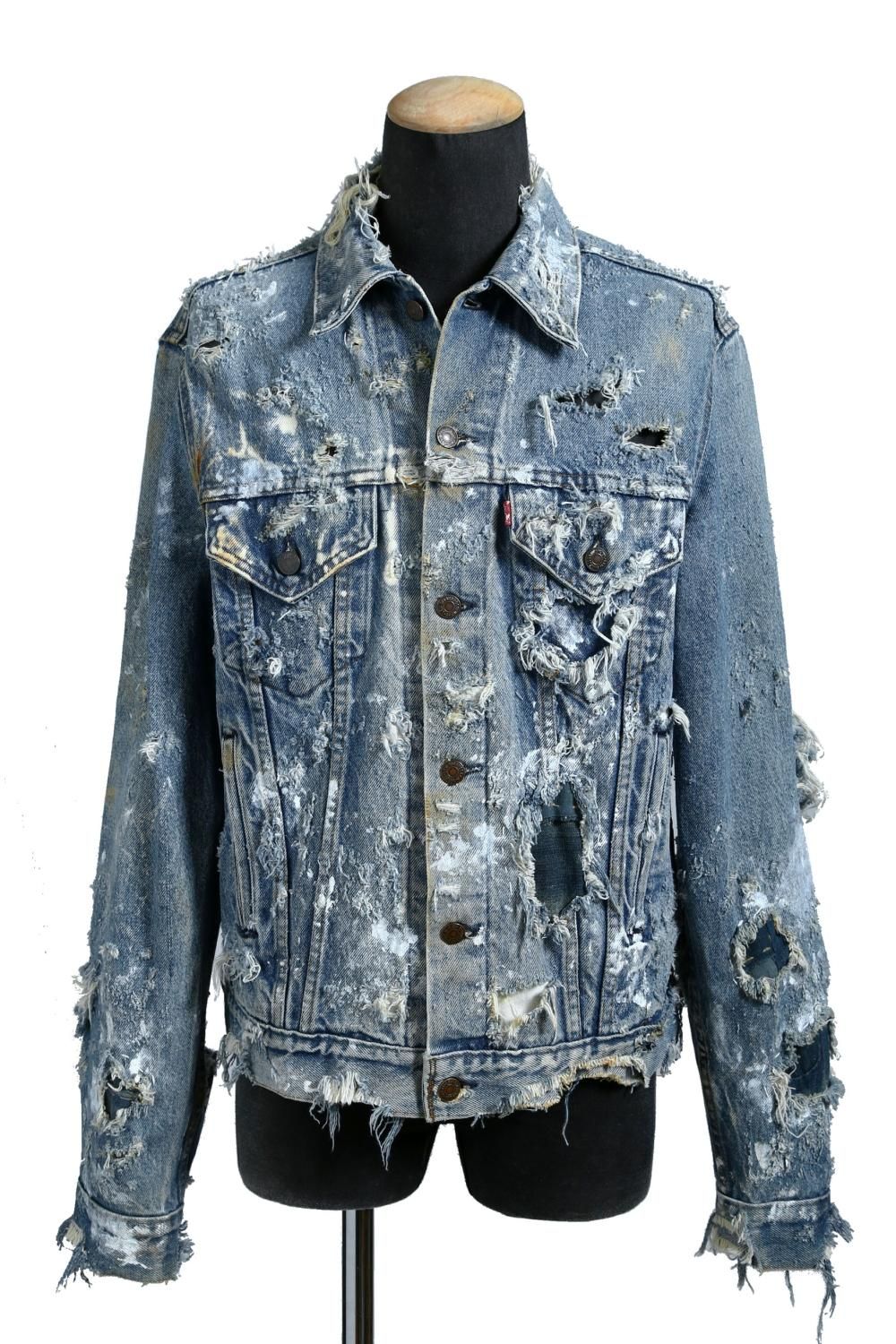 新品 RESURRECTION / 22AW 一点物 ハンドメイド ハードクラッシュ/リメイク加工 デニムジャケット / ONE SIZE  (INDIGO) レザレクション / ブランド古着のセレクトショップ - Le;construction Store 大阪北堀江 / Rick ...