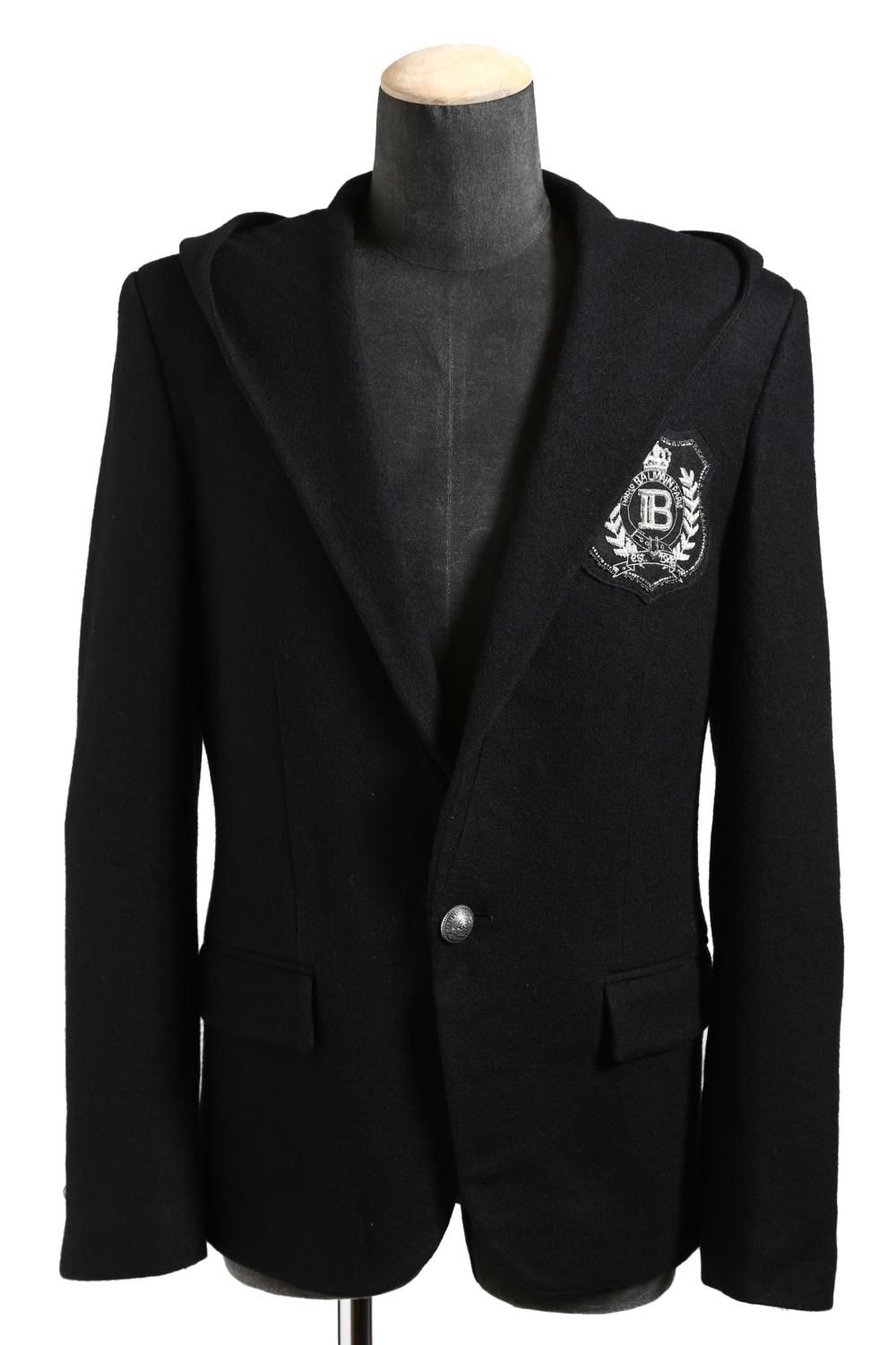 バルマン HM パンツ ブラック ワイド シルク テーパード BALMAIN