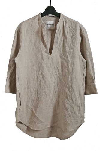  ISAMUKATAYAMA BACKLASH / 22SS Natural Linen Skipper Shirt / size M (NATURAL) 1994-02