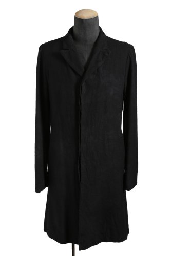 GEOFFREY B.SMALL / 18AW TNC01 / Single-breasted Coat / Wool Tweed / size S (BLACK)
